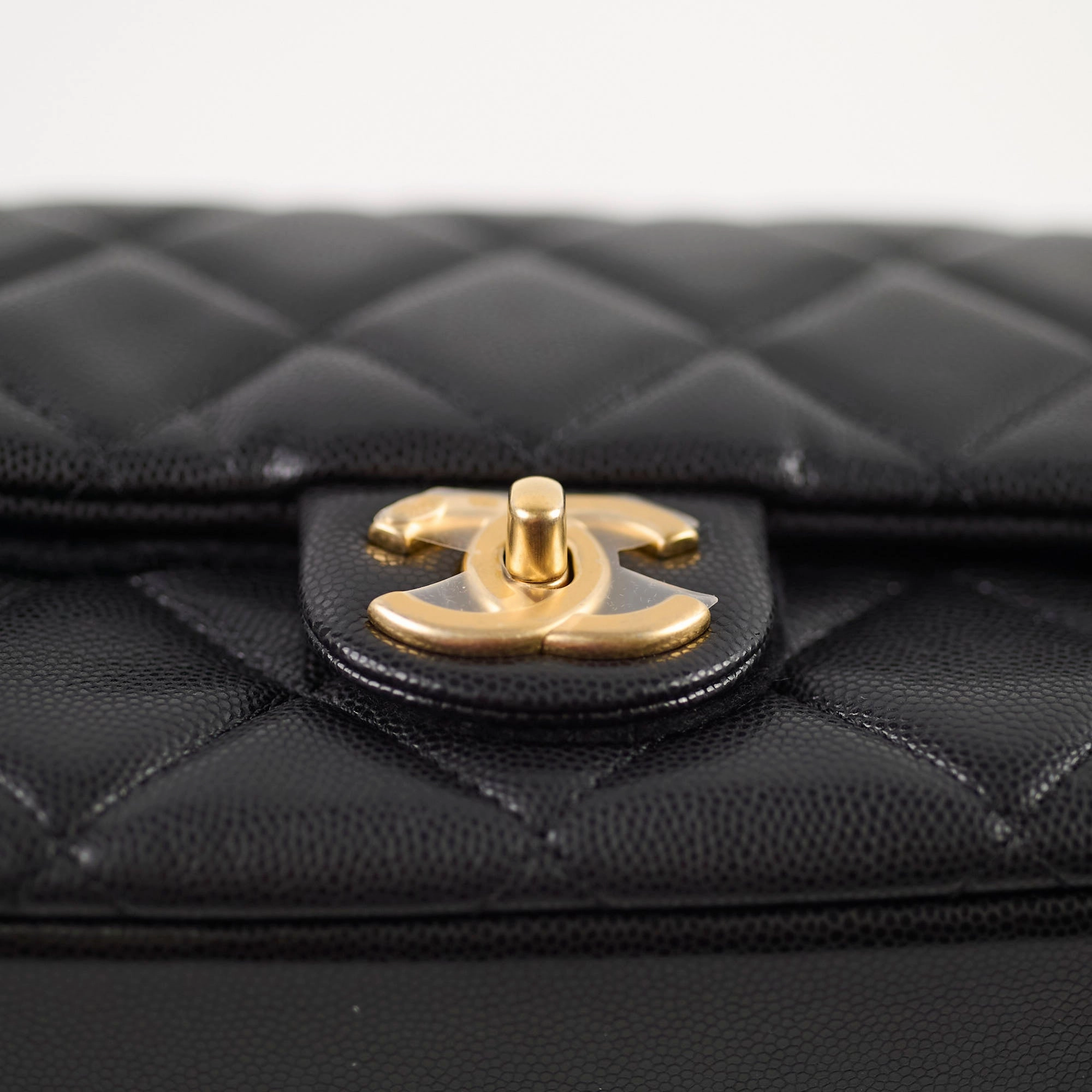 Chanel 22A Mini Flap bag with Gold Coins Double Chain Strap (microchip)