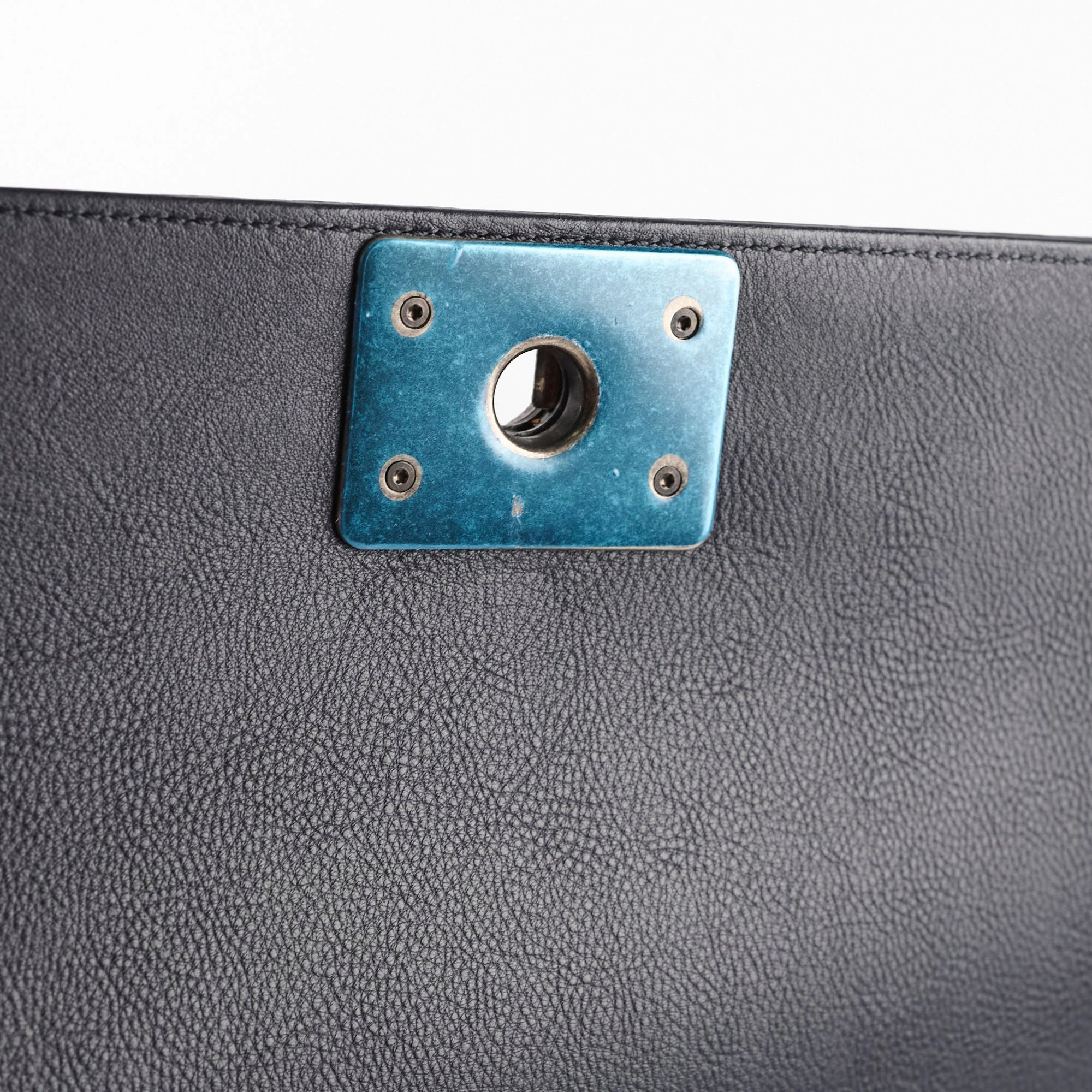 Chanel Boy 2-way Chain Tote Bag Navy