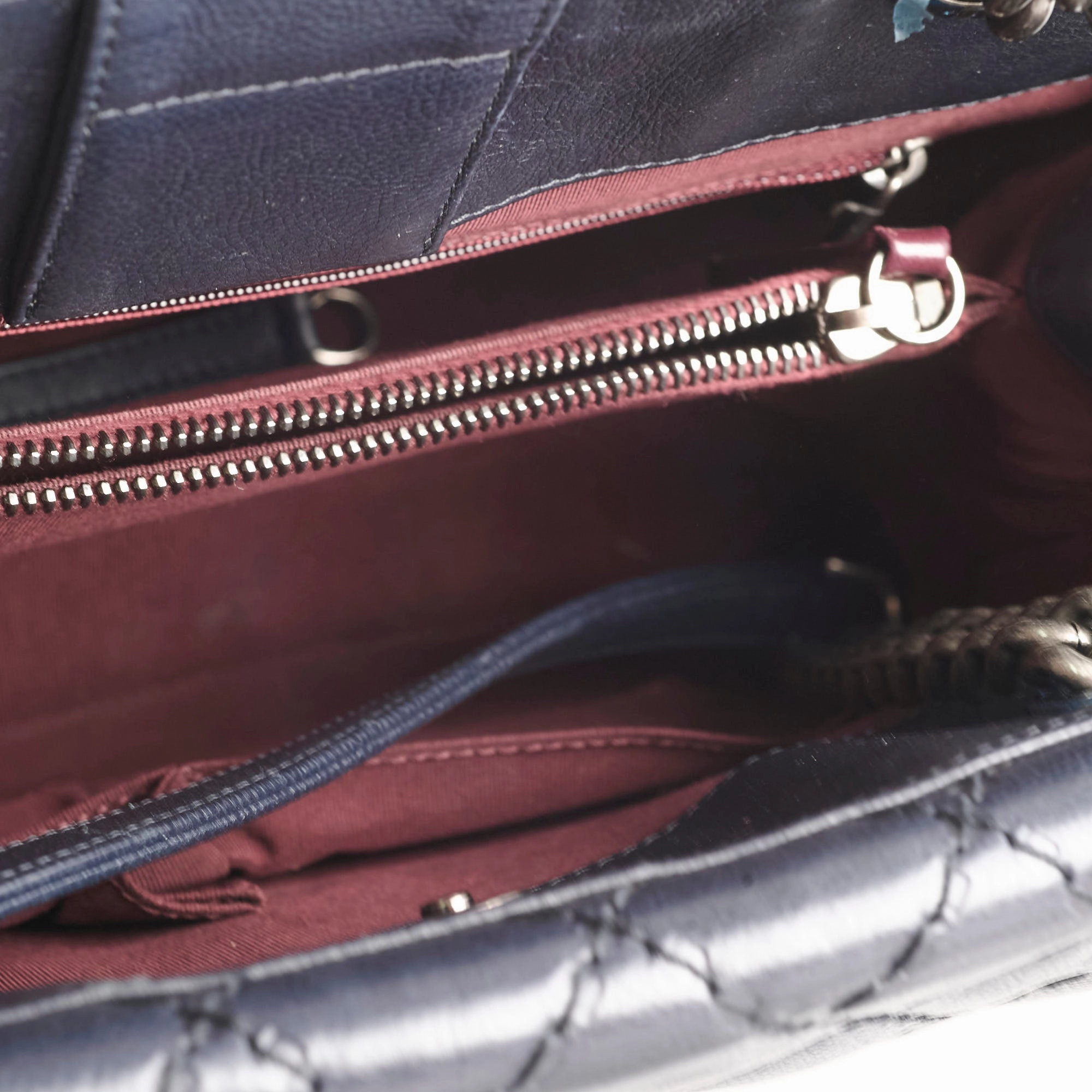Chanel Boy 2-way Chain Tote Bag Navy