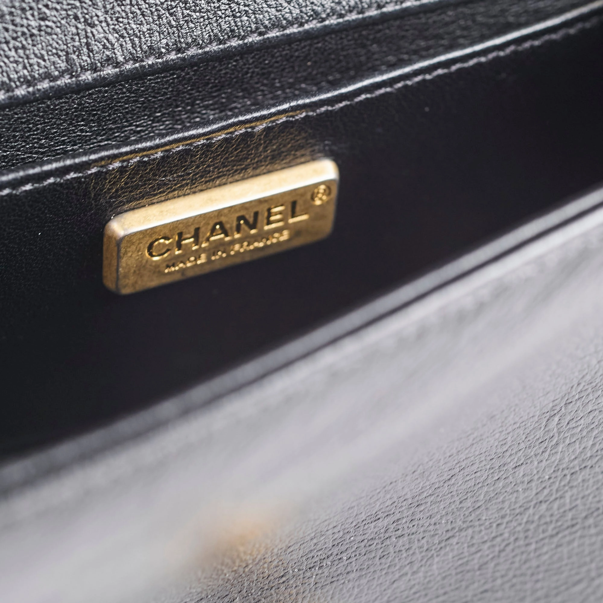 Chanel Boy Black Fur