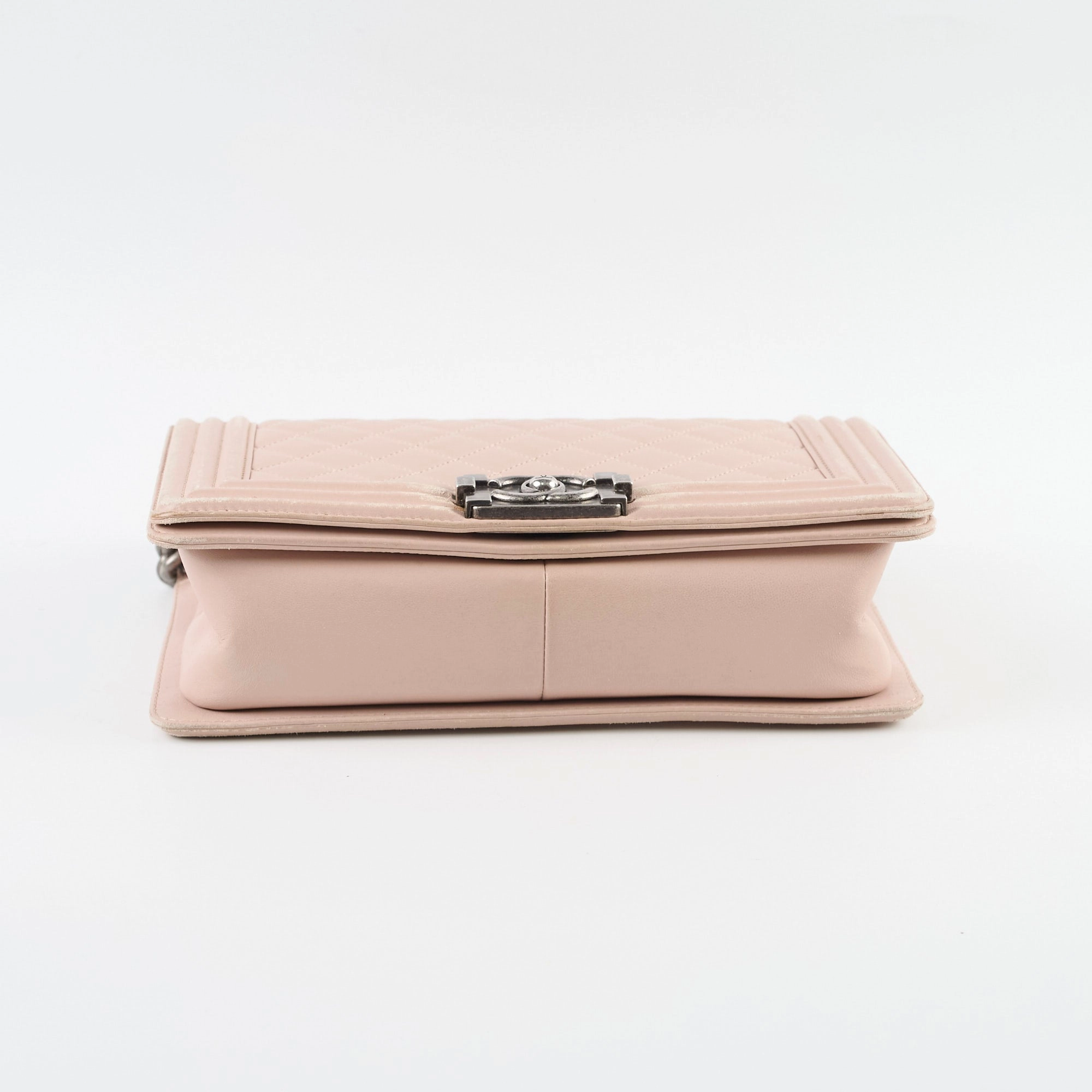 Chanel Boy Old Medium Lambskin Light Pink