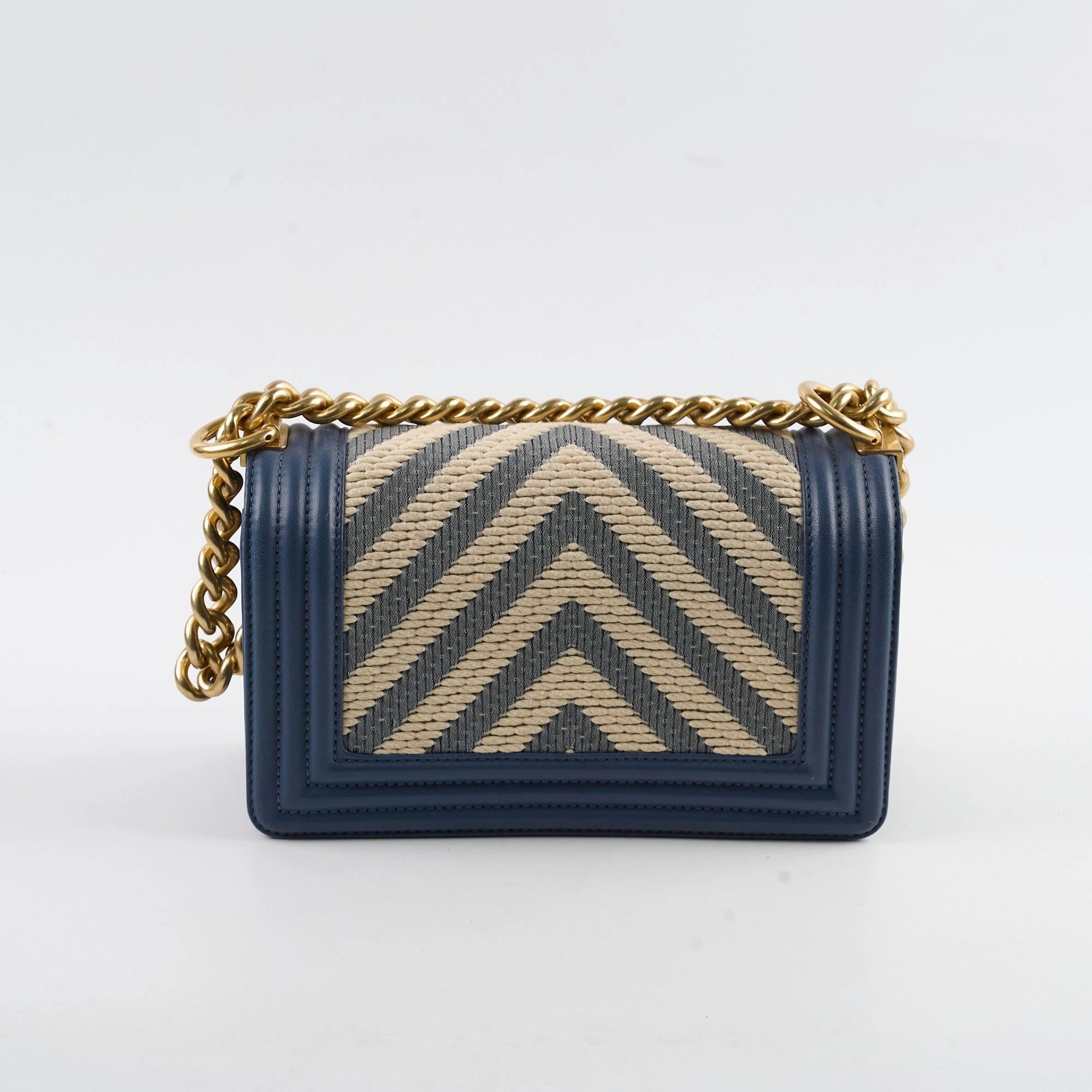 Chanel Boy Small Blue / Woven