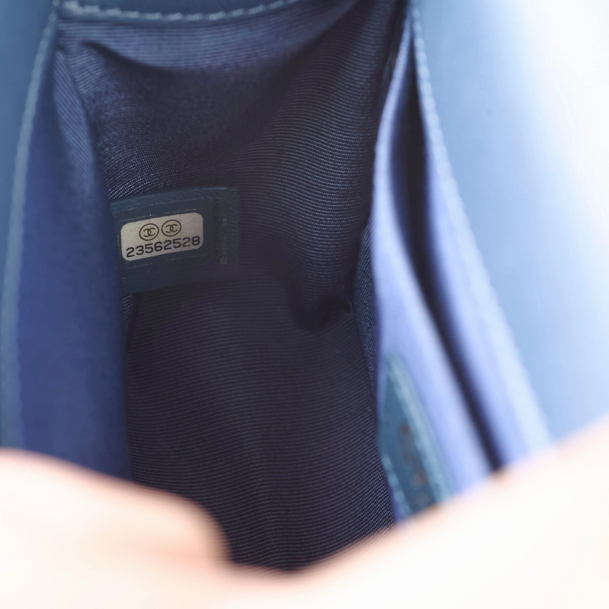 Chanel Boy Small Blue / Woven