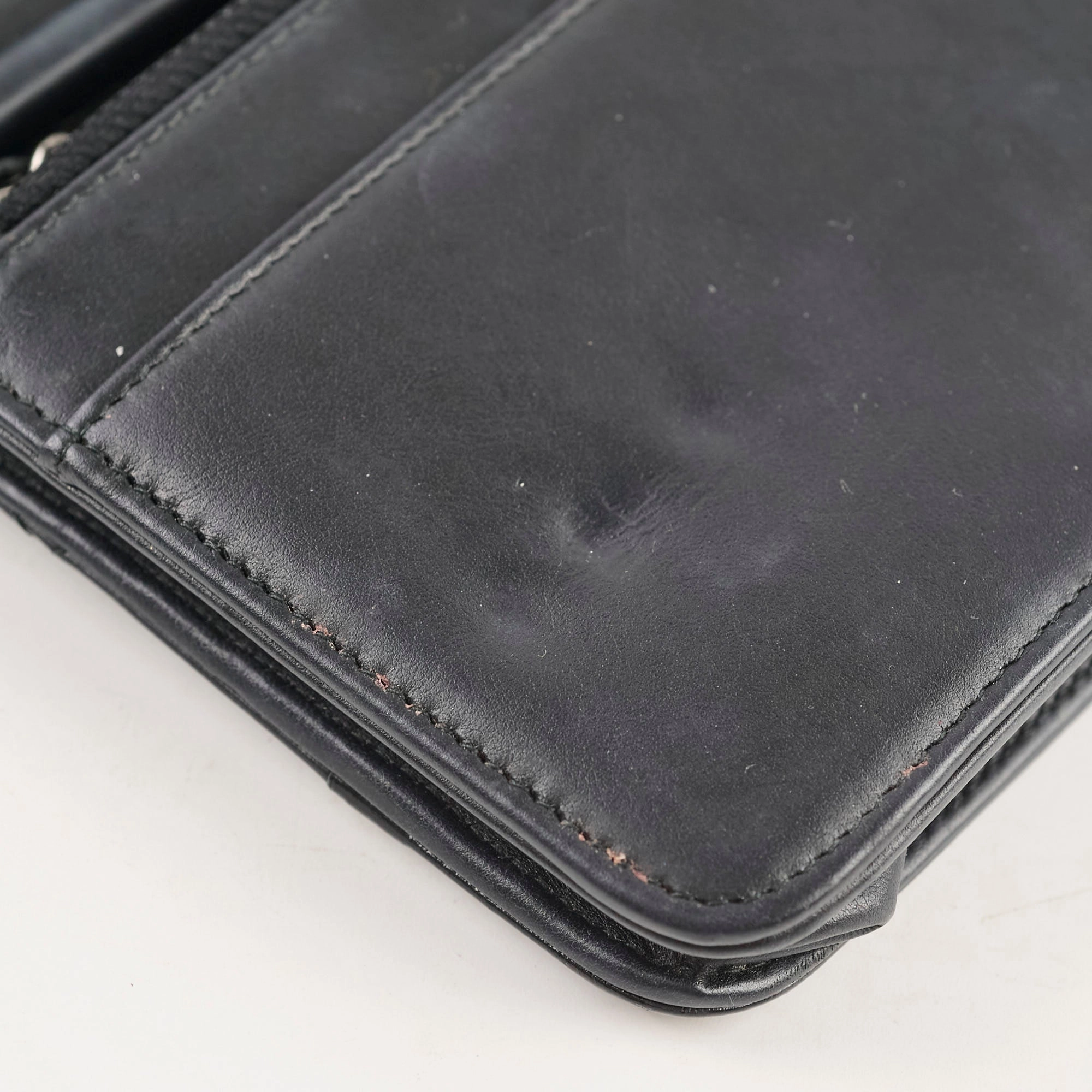 Chanel Calfskin Wallet on Chain WOC Black