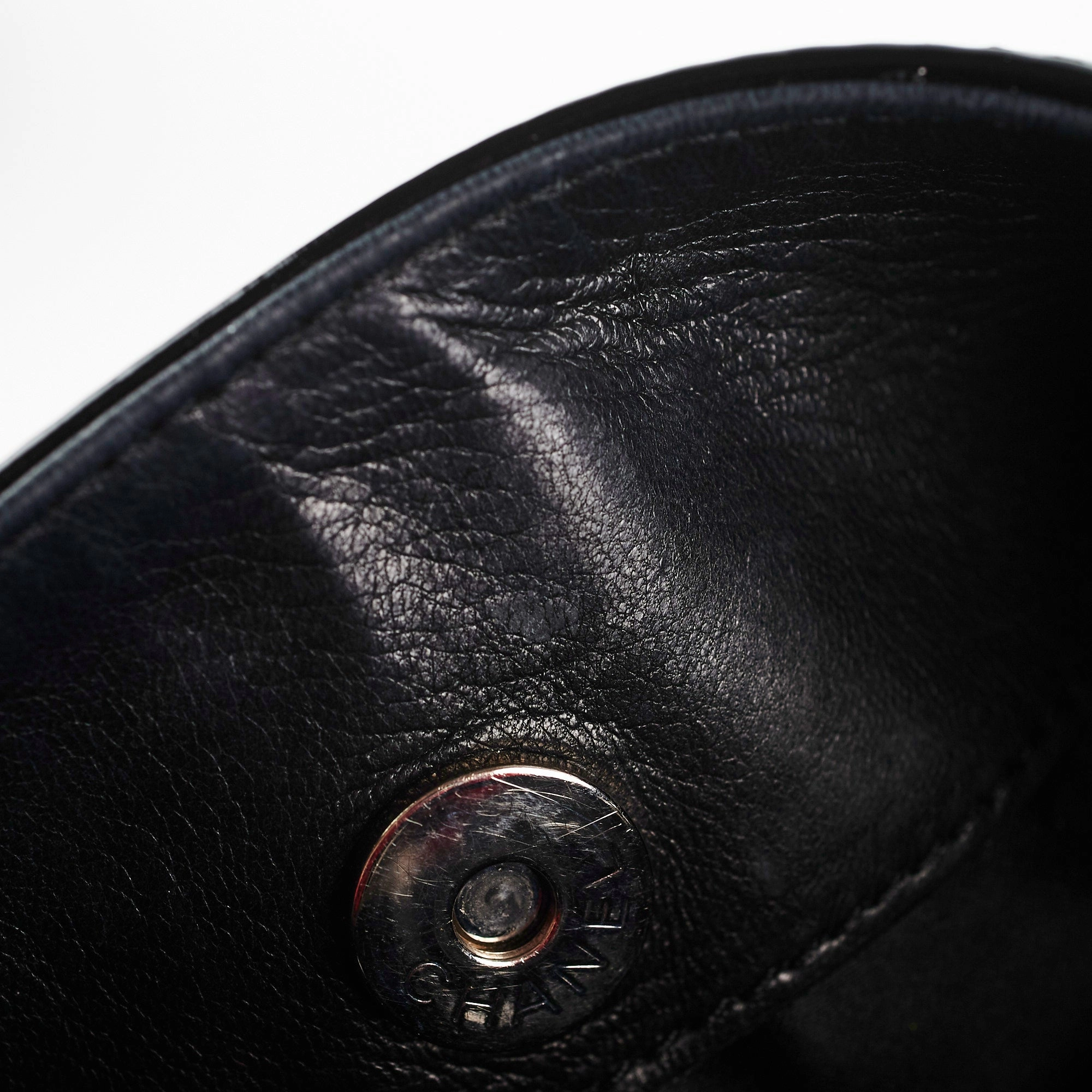 Chanel Camelia Patent Leather Tote Bag Black