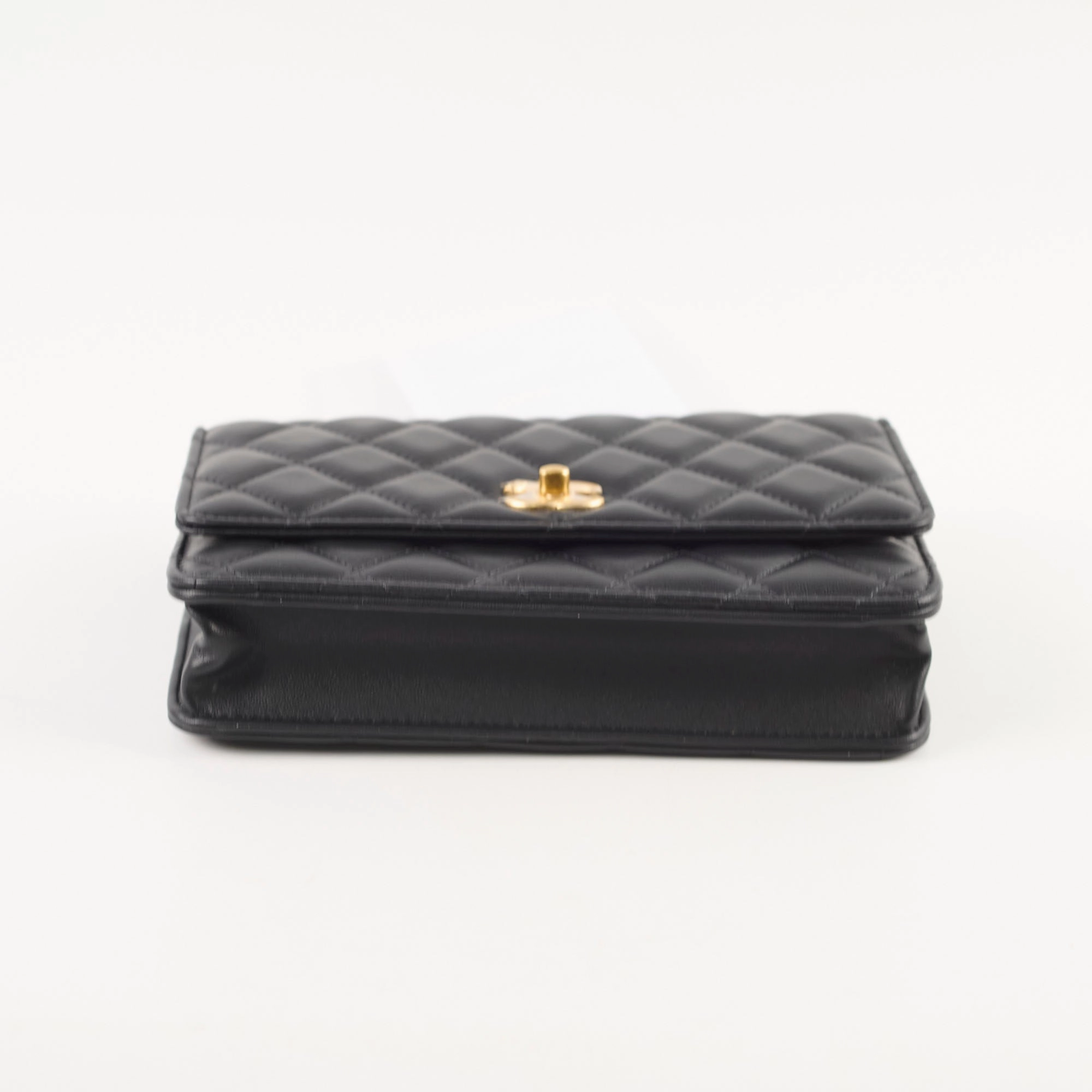 Chanel Camellia Adjusting Buckle with Gold CC Logo WOC