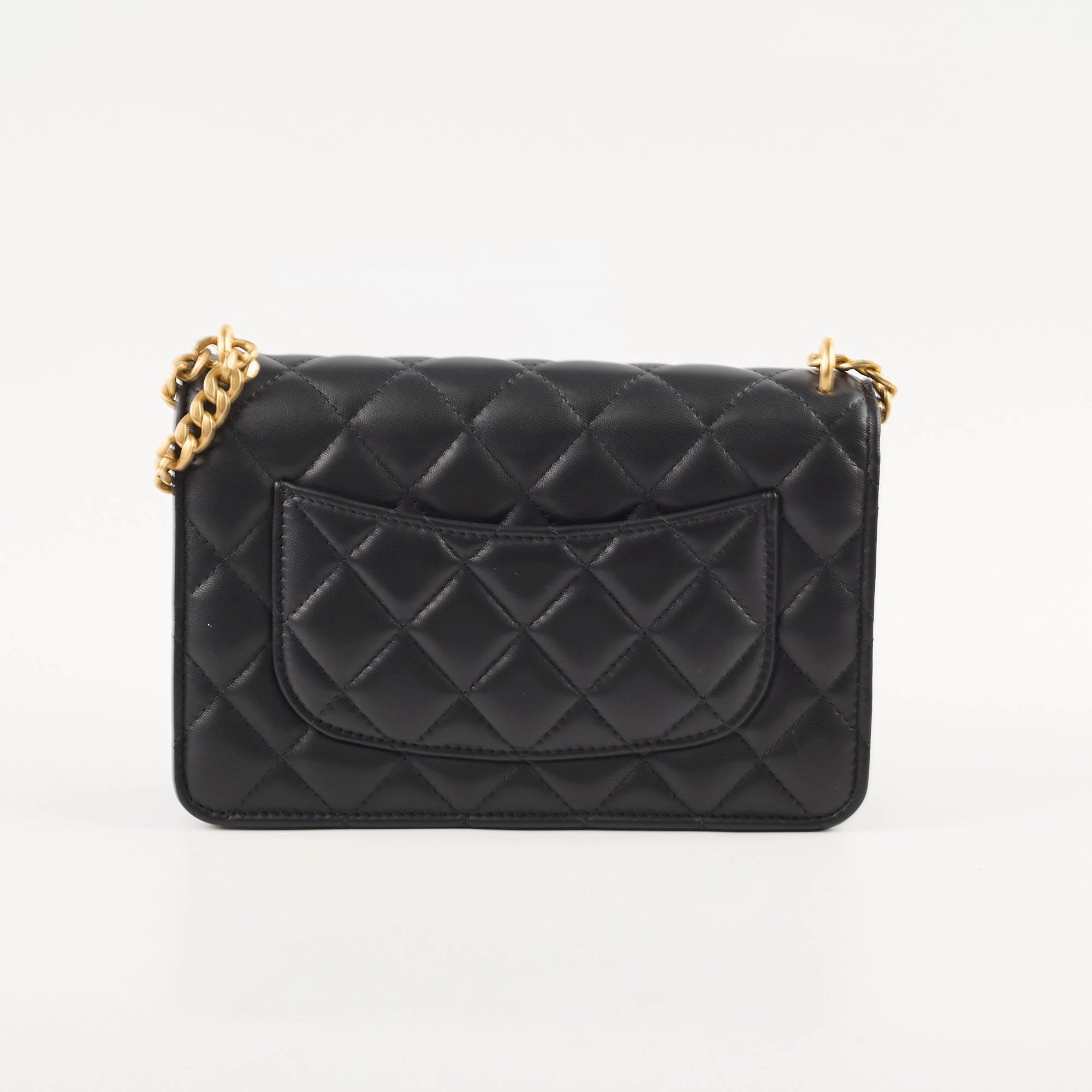 Chanel Camellia Adjusting Buckle with Gold CC Logo WOC