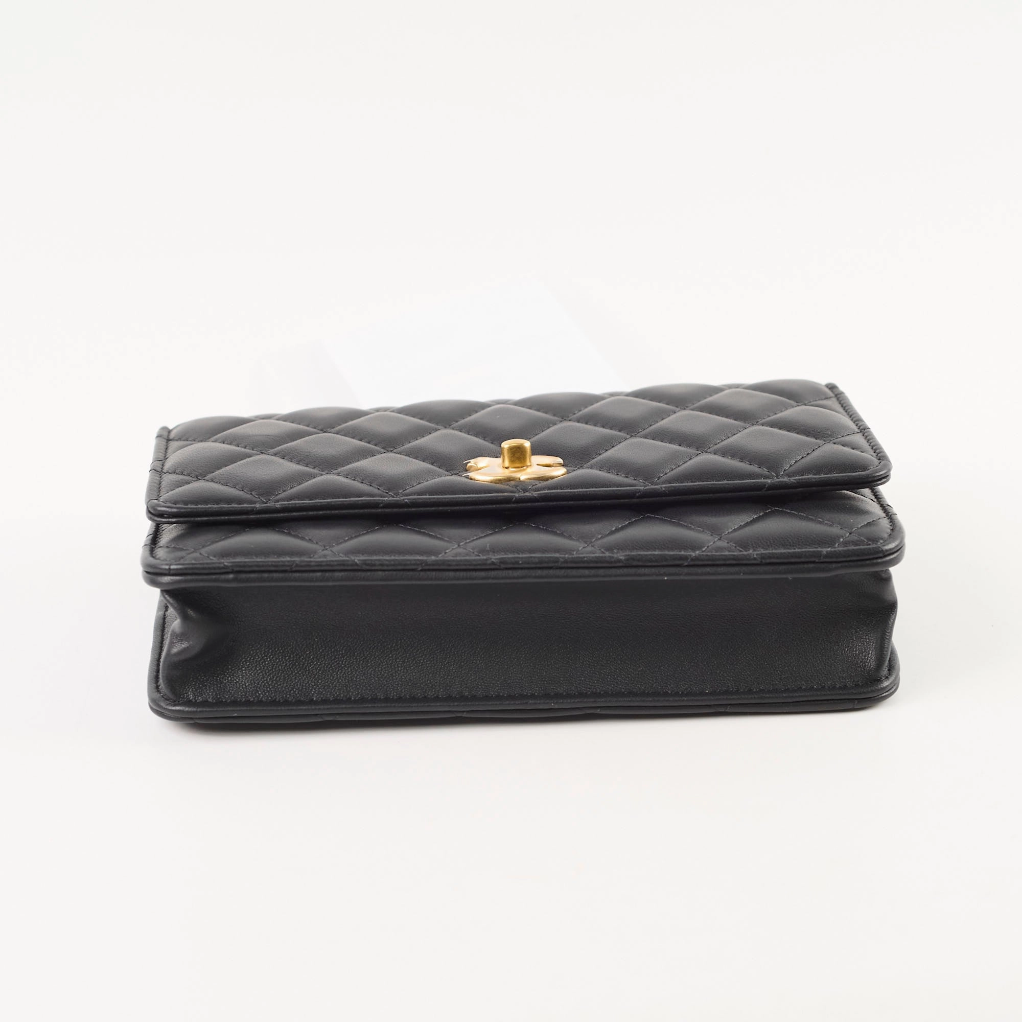 Chanel Camellia Adjusting Buckle with Gold CC Logo WOC