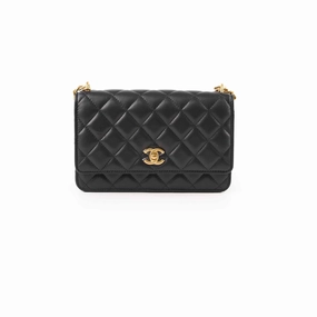 Chanel Camellia Adjusting Buckle with Gold CC Logo WOC