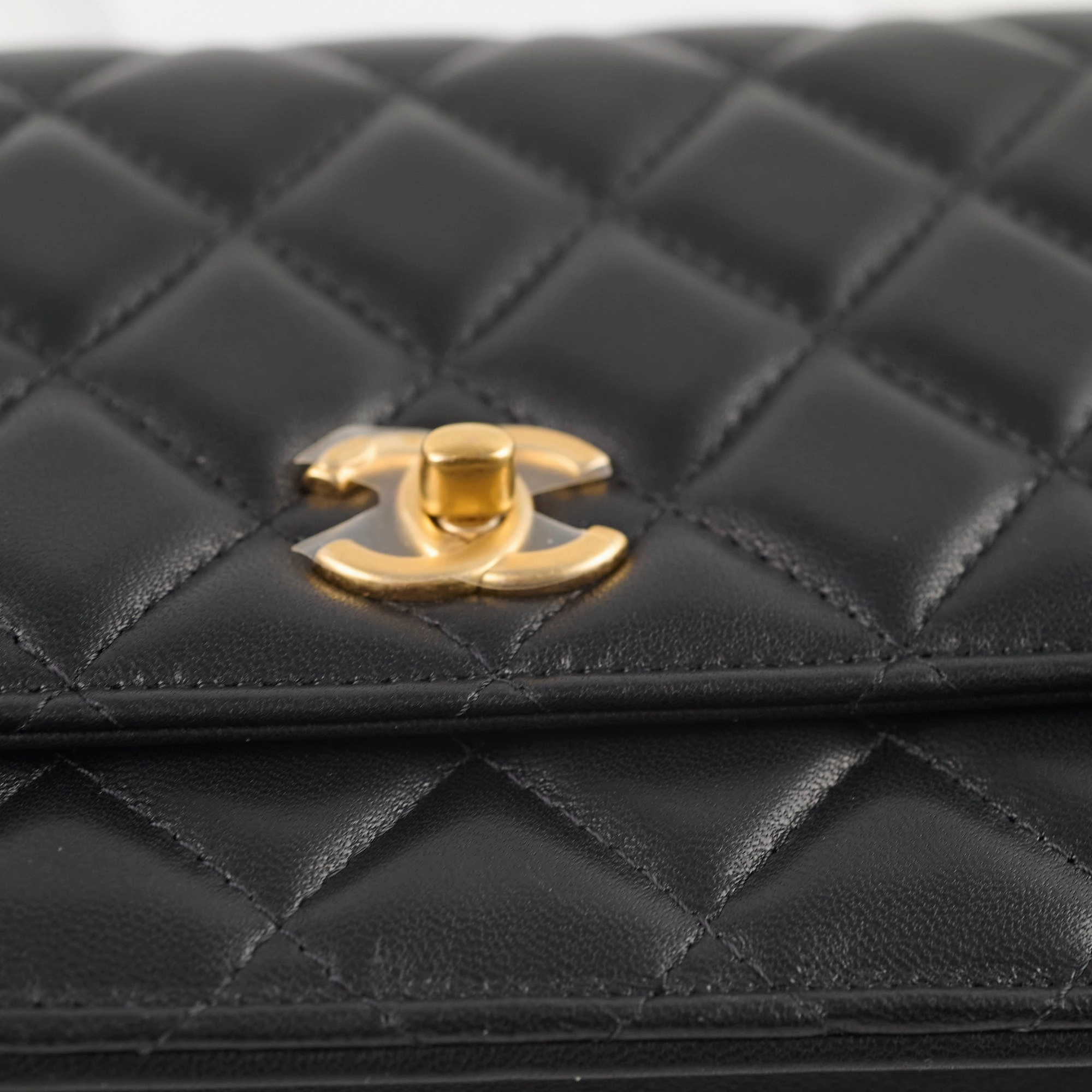Chanel Camellia Adjusting Buckle with Gold CC Logo WOC