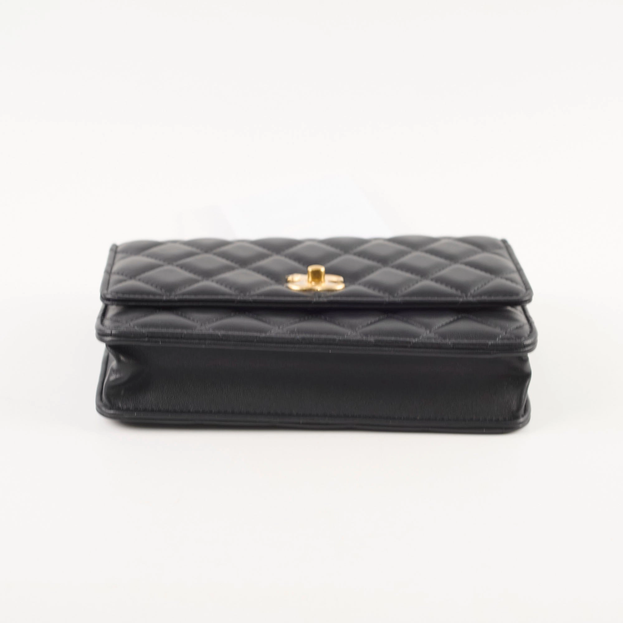 Chanel Camellia Adjusting Buckle with Gold CC Logo WOC