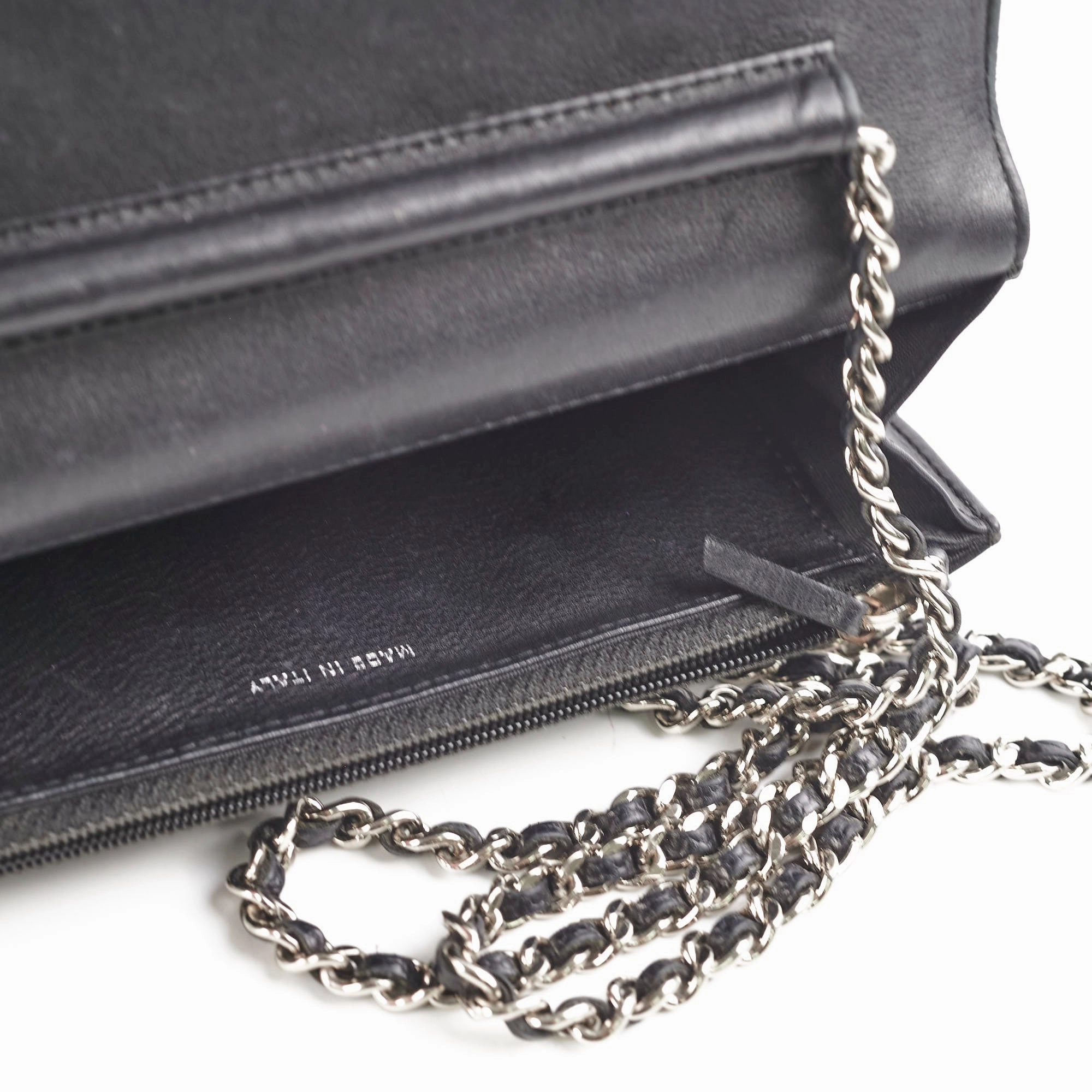 Chanel Caviar Black Wallet On Chain WOC