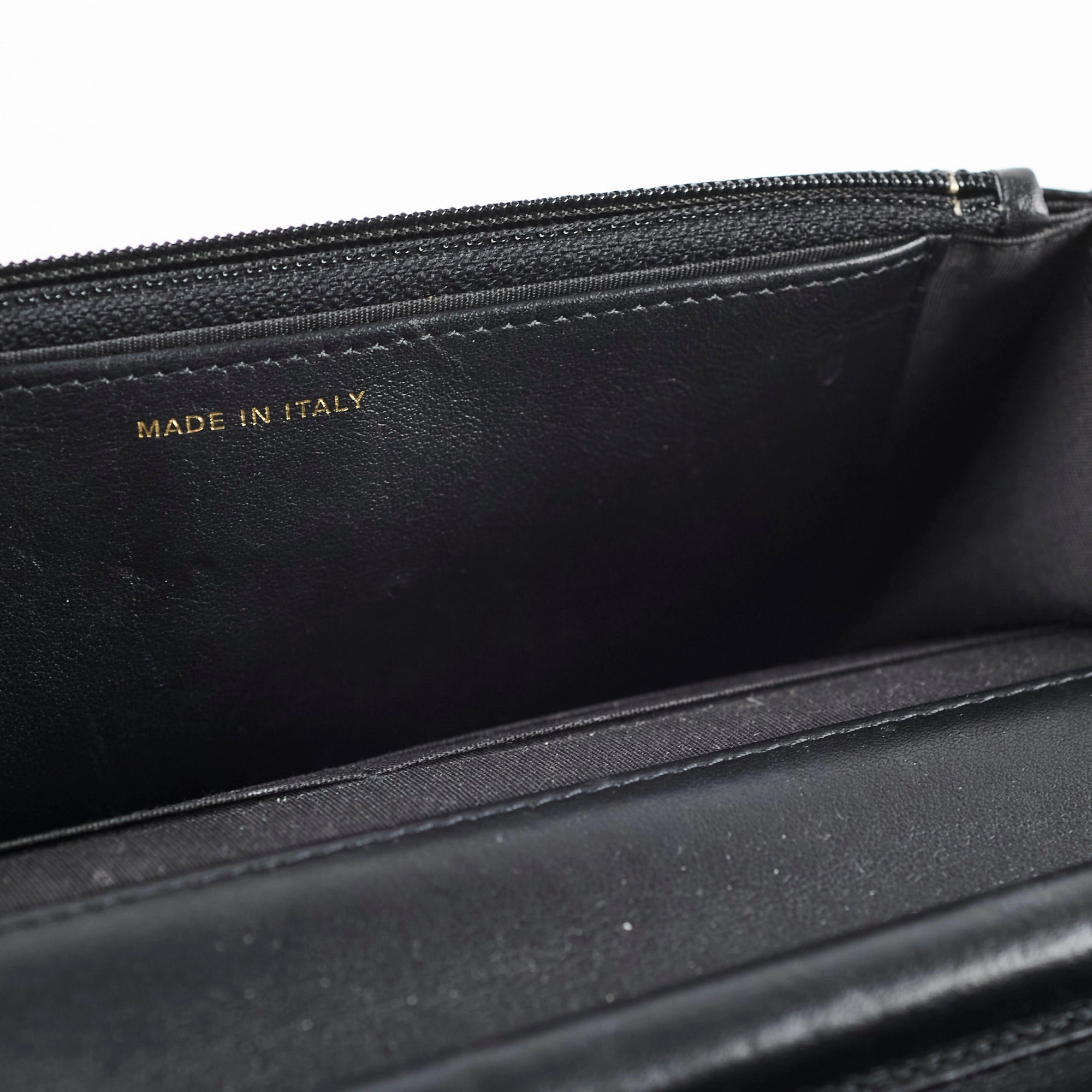 Chanel Caviar Boy Wallet on Chain WOC Black