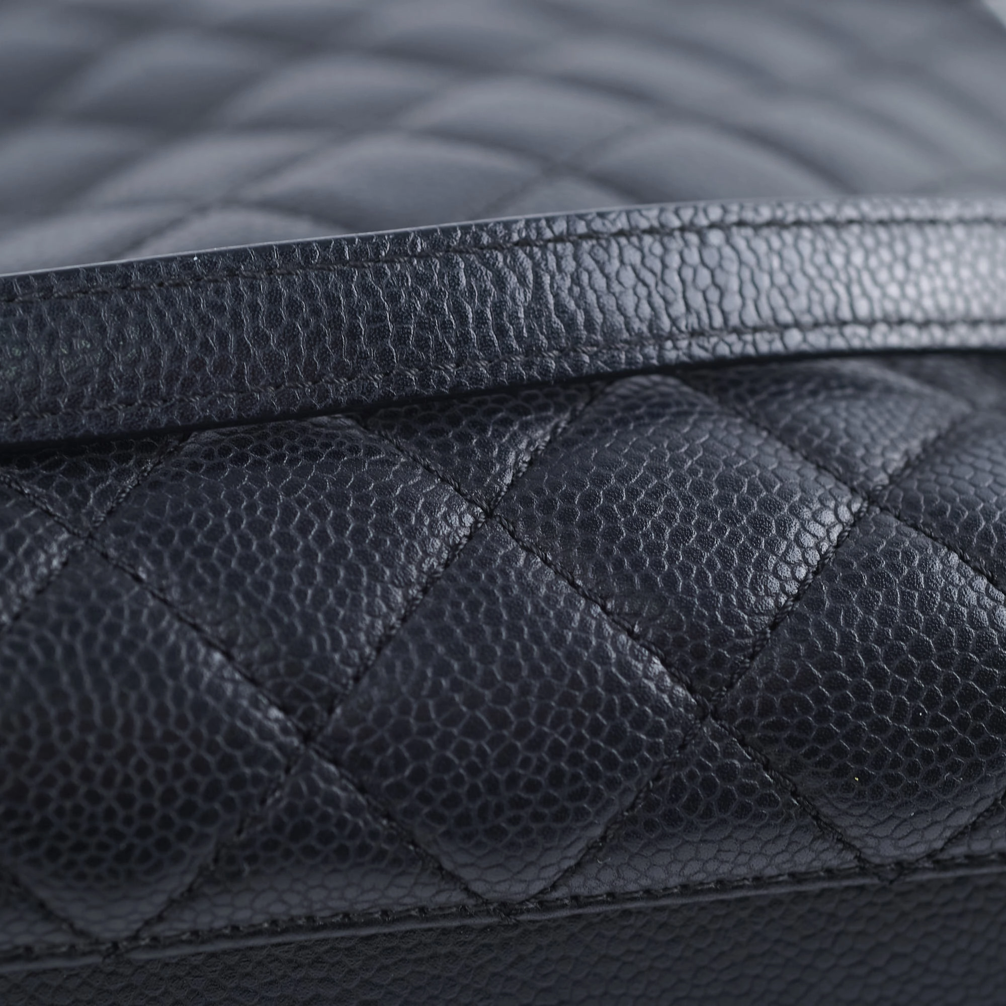 Chanel Caviar City Shopping Tote Black Series 23