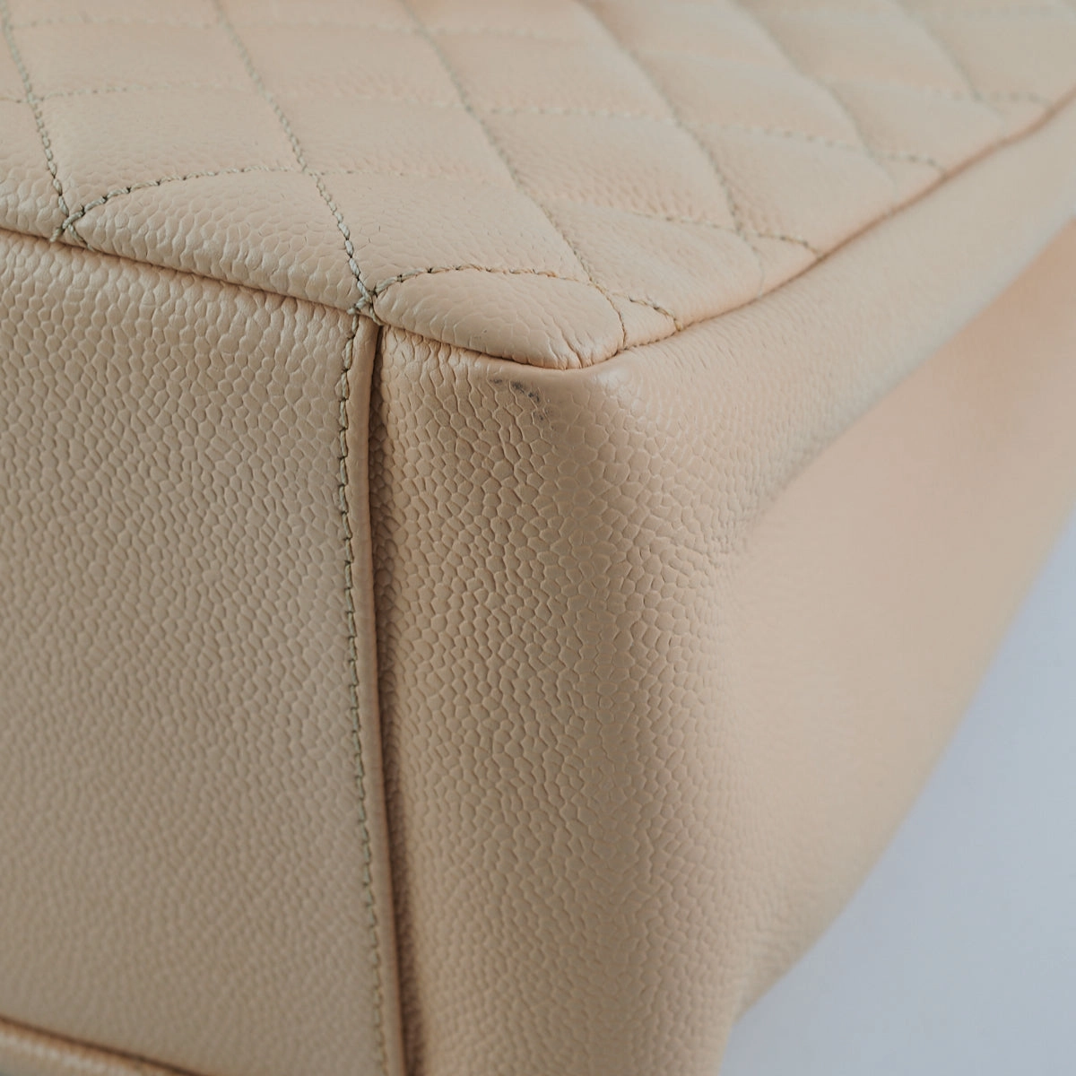 Chanel Caviar Grand Shopping Tote GST Beige