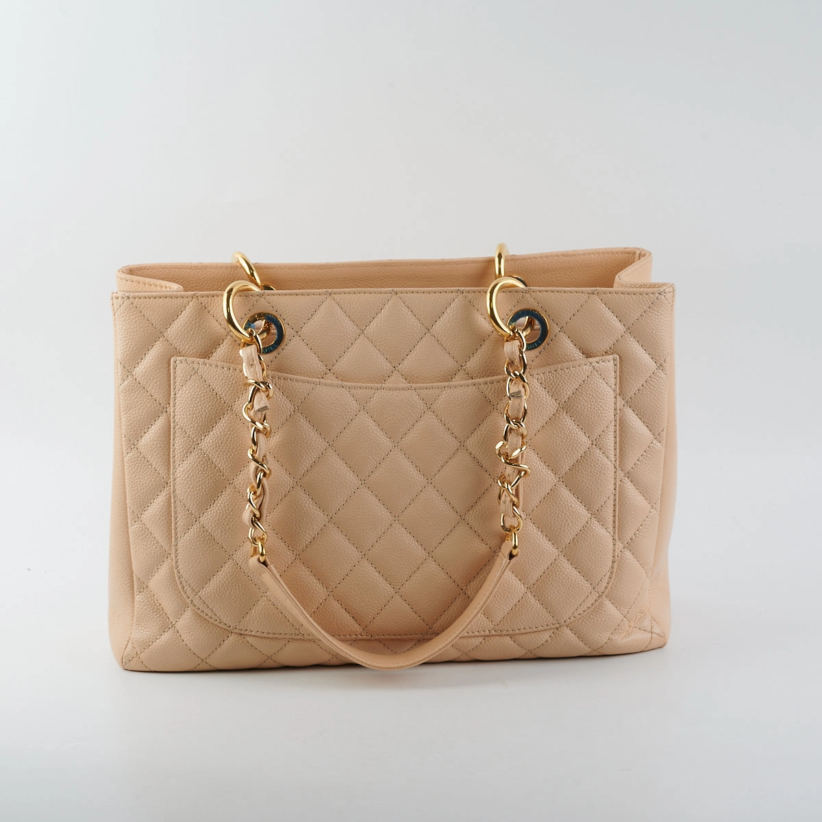 Chanel Caviar Grand Shopping Tote GST Beige