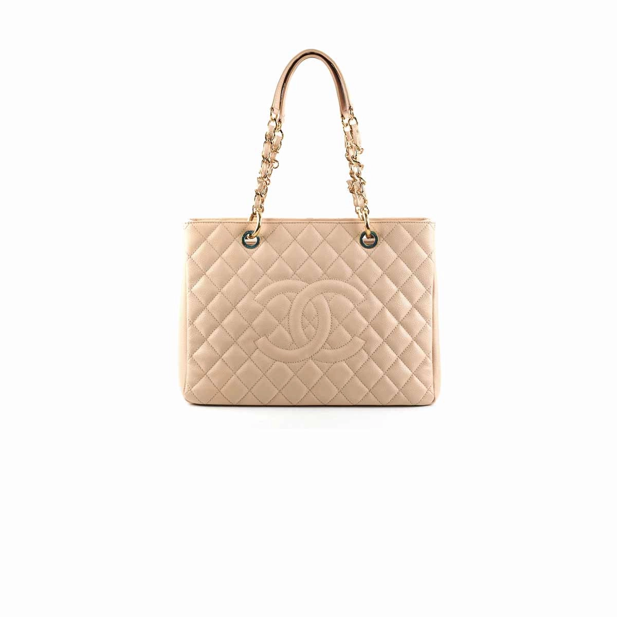 Chanel Caviar Grand Shopping Tote GST Beige