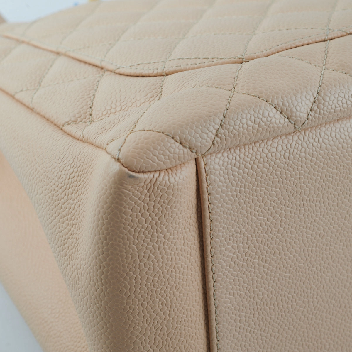 Chanel Caviar Grand Shopping Tote GST Beige