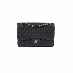 Chanel Caviar Jumbo Double Classic Flap Black