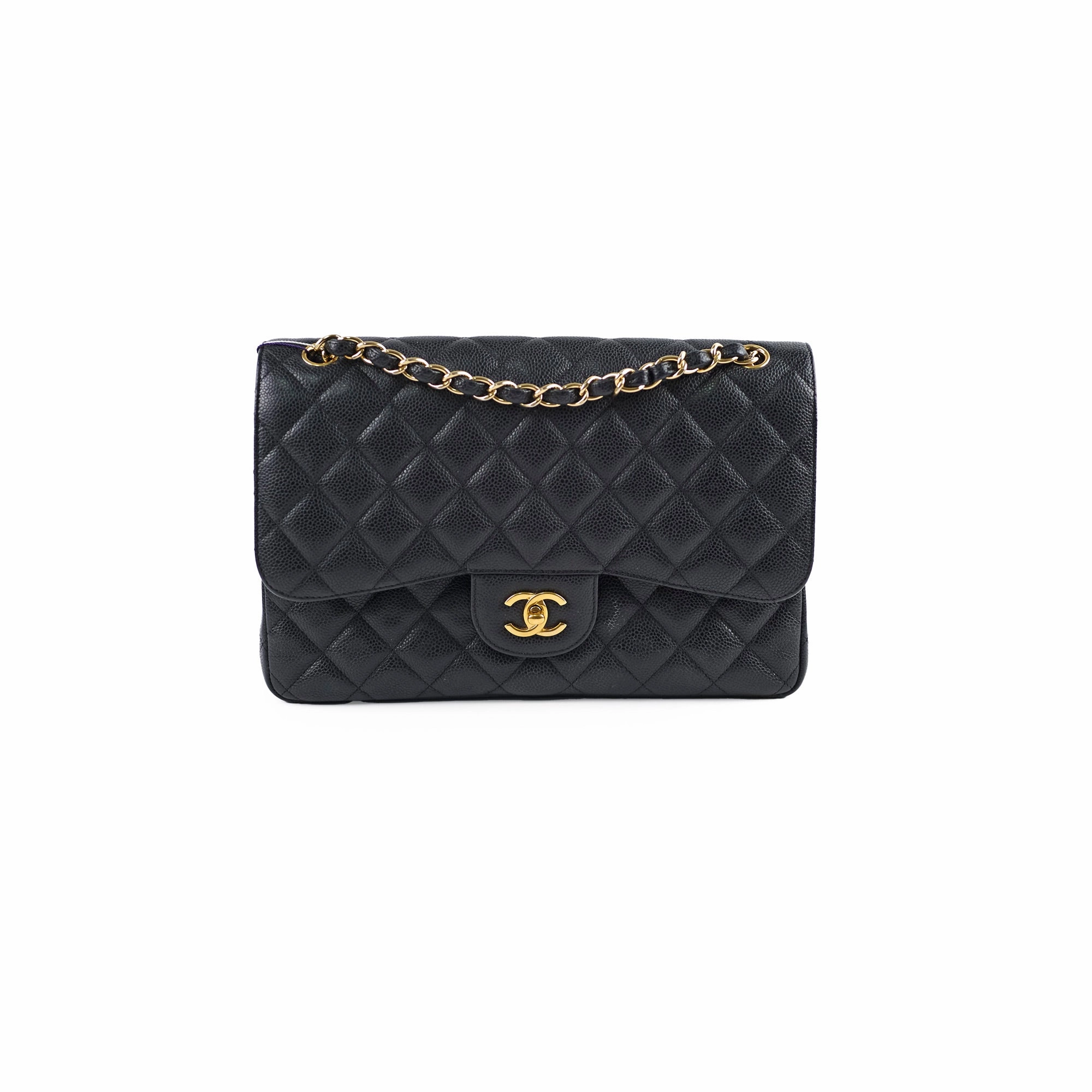 Chanel Caviar Jumbo Double Classic Flap Black