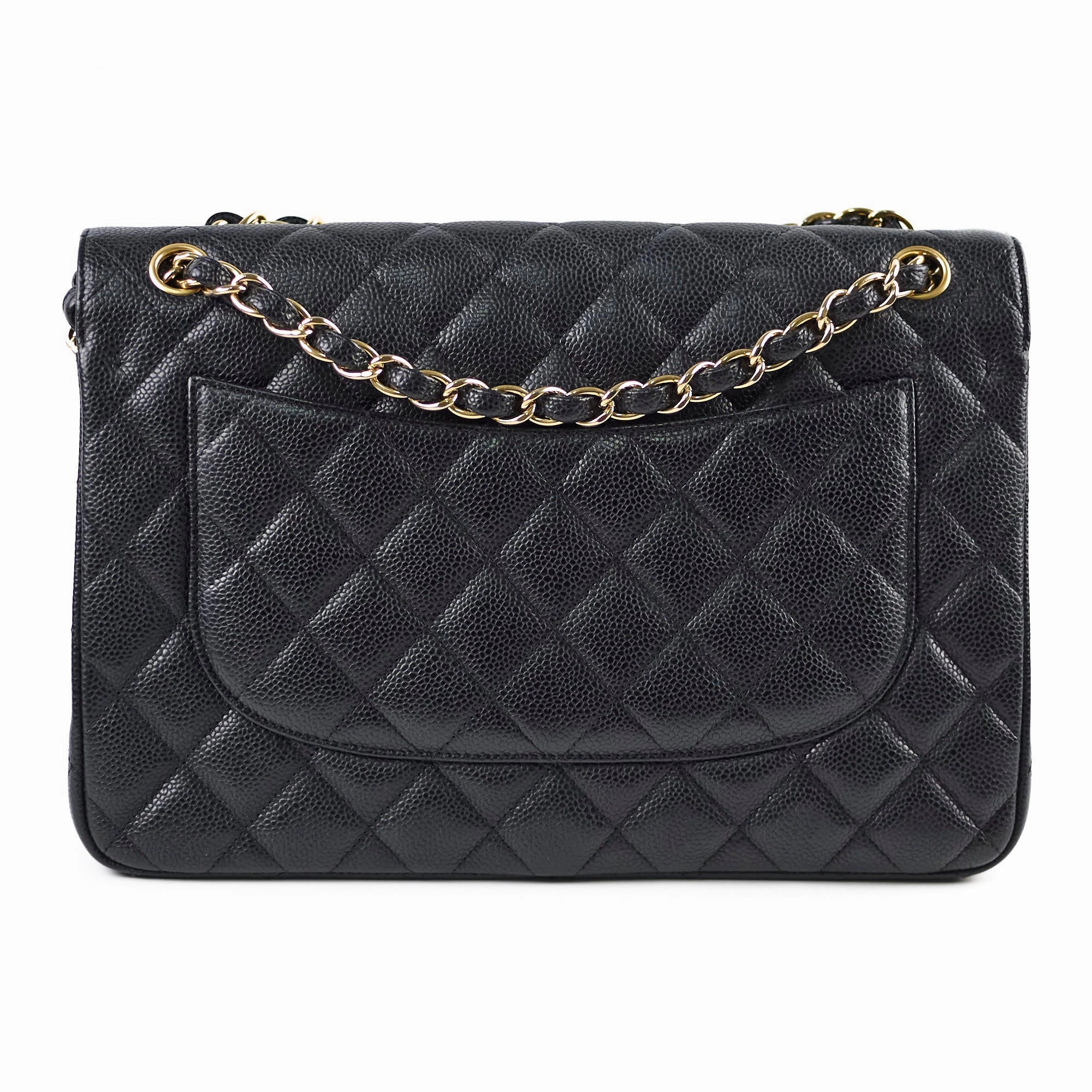 Chanel Caviar Jumbo Double Classic Flap Black