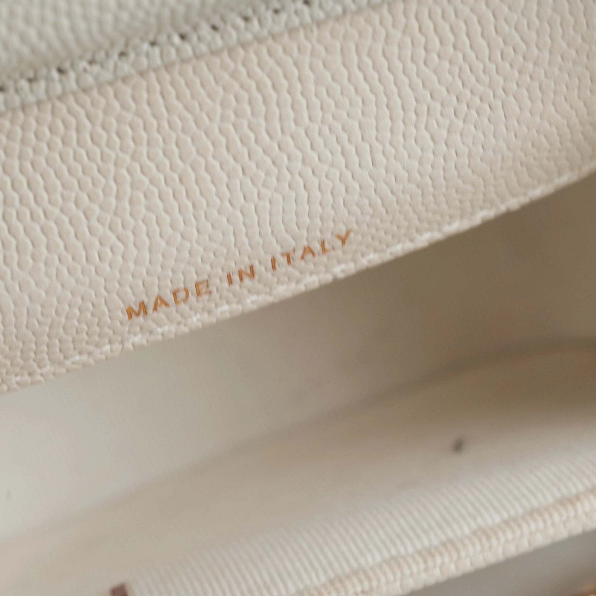 Chanel Caviar Microbag White