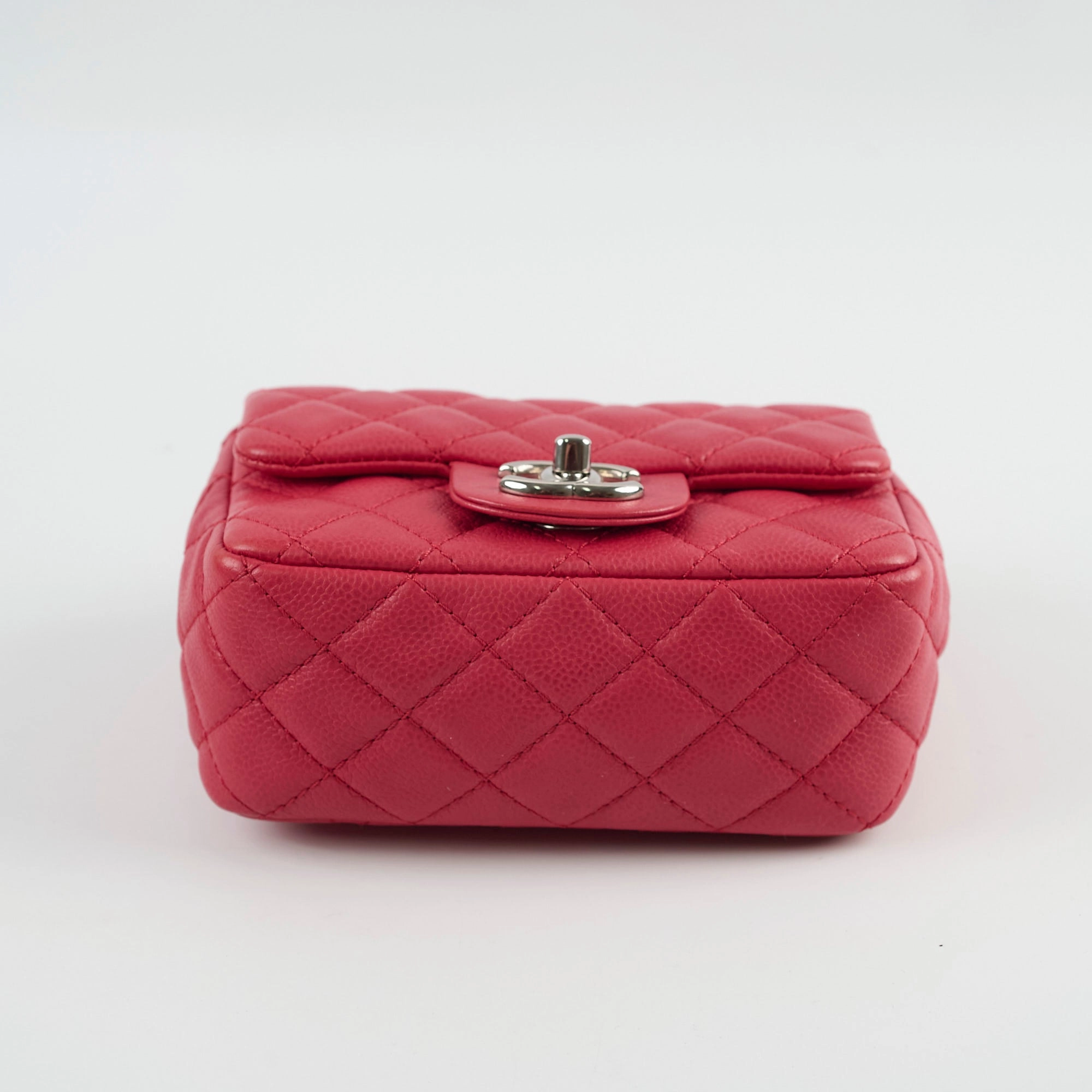 Chanel Caviar Mini Square Red