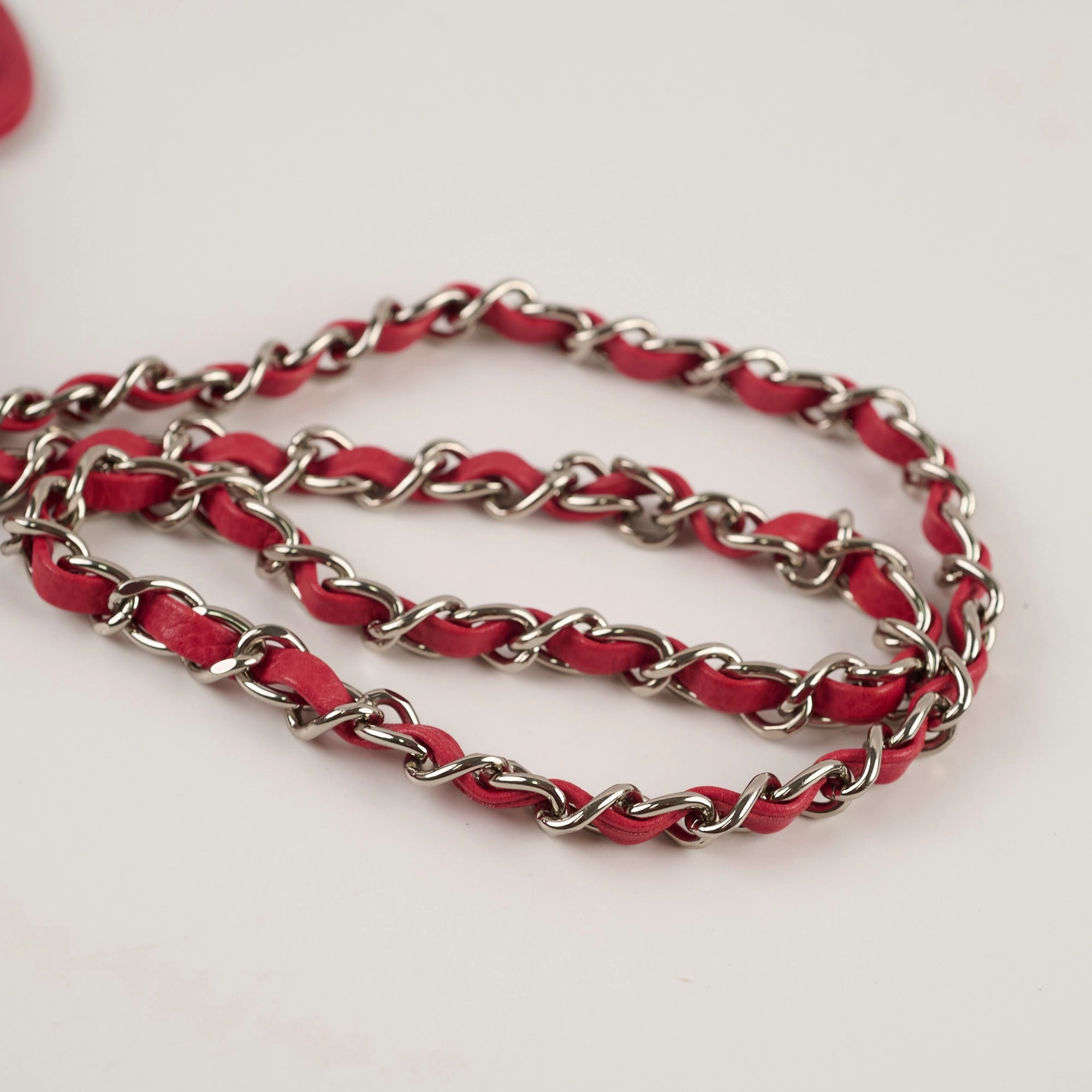 Chanel Caviar Mini Square Red
