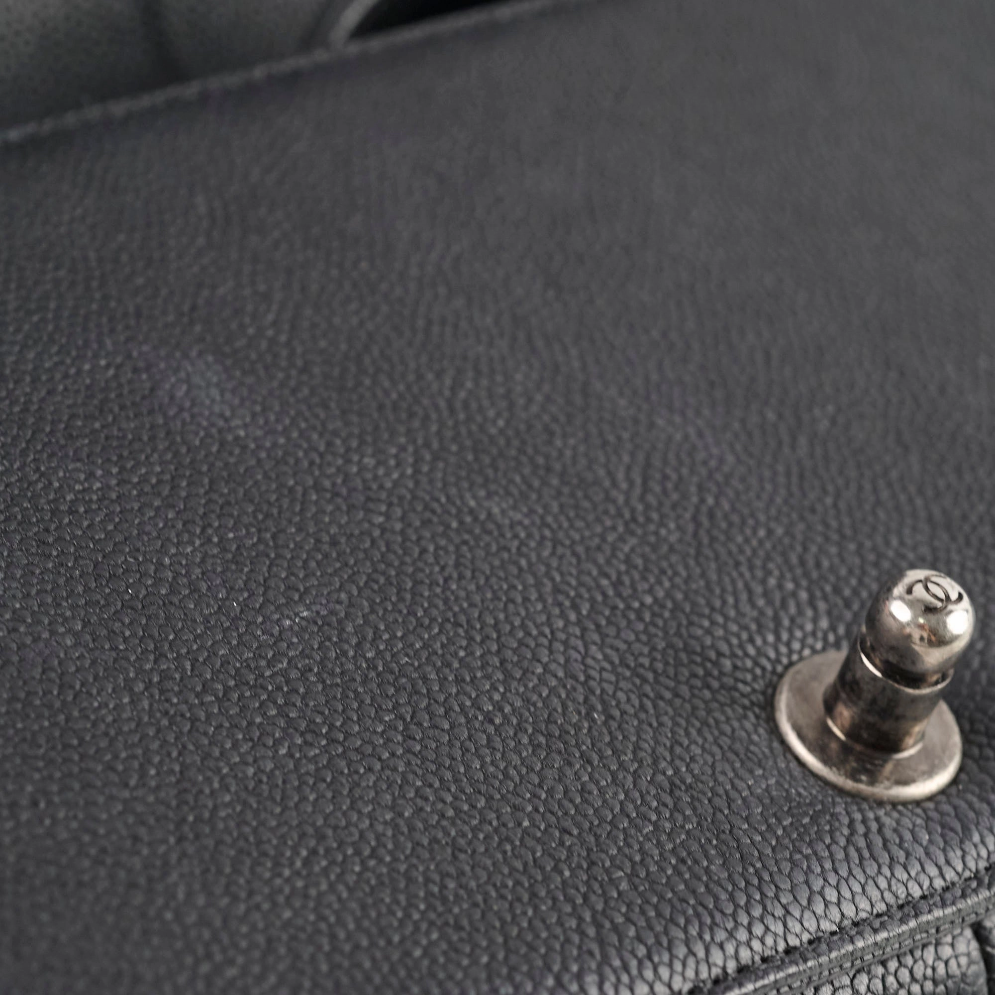 Chanel Caviar Old Medium Boy Bag Black Series 23