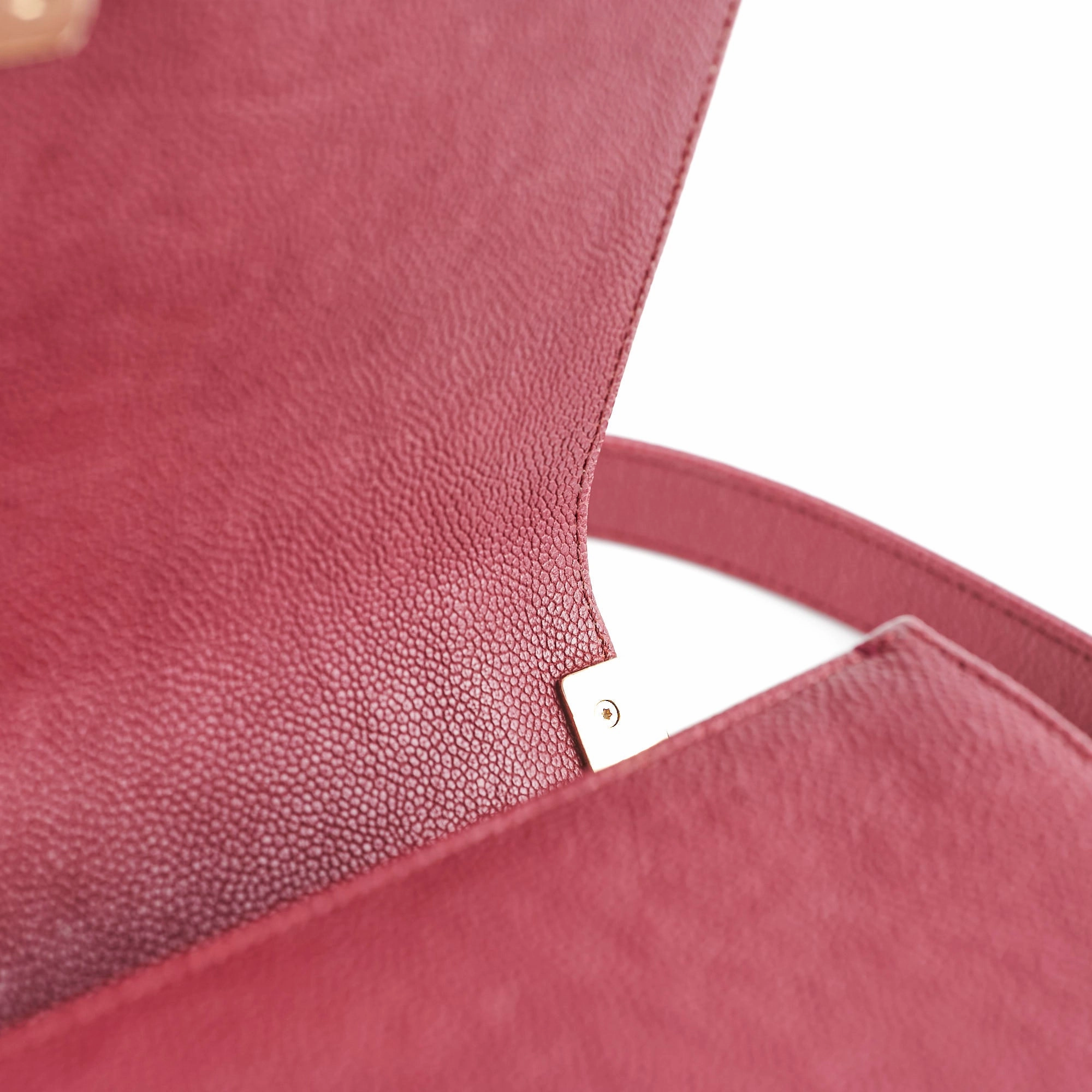 Chanel Caviar Old Medium Boy Bag Burgundy