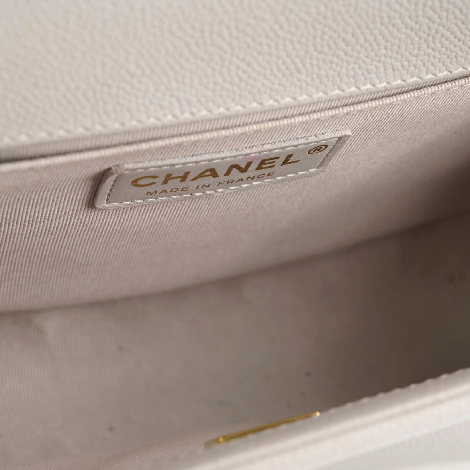 Chanel Caviar Old Medium Grey Series Microchip