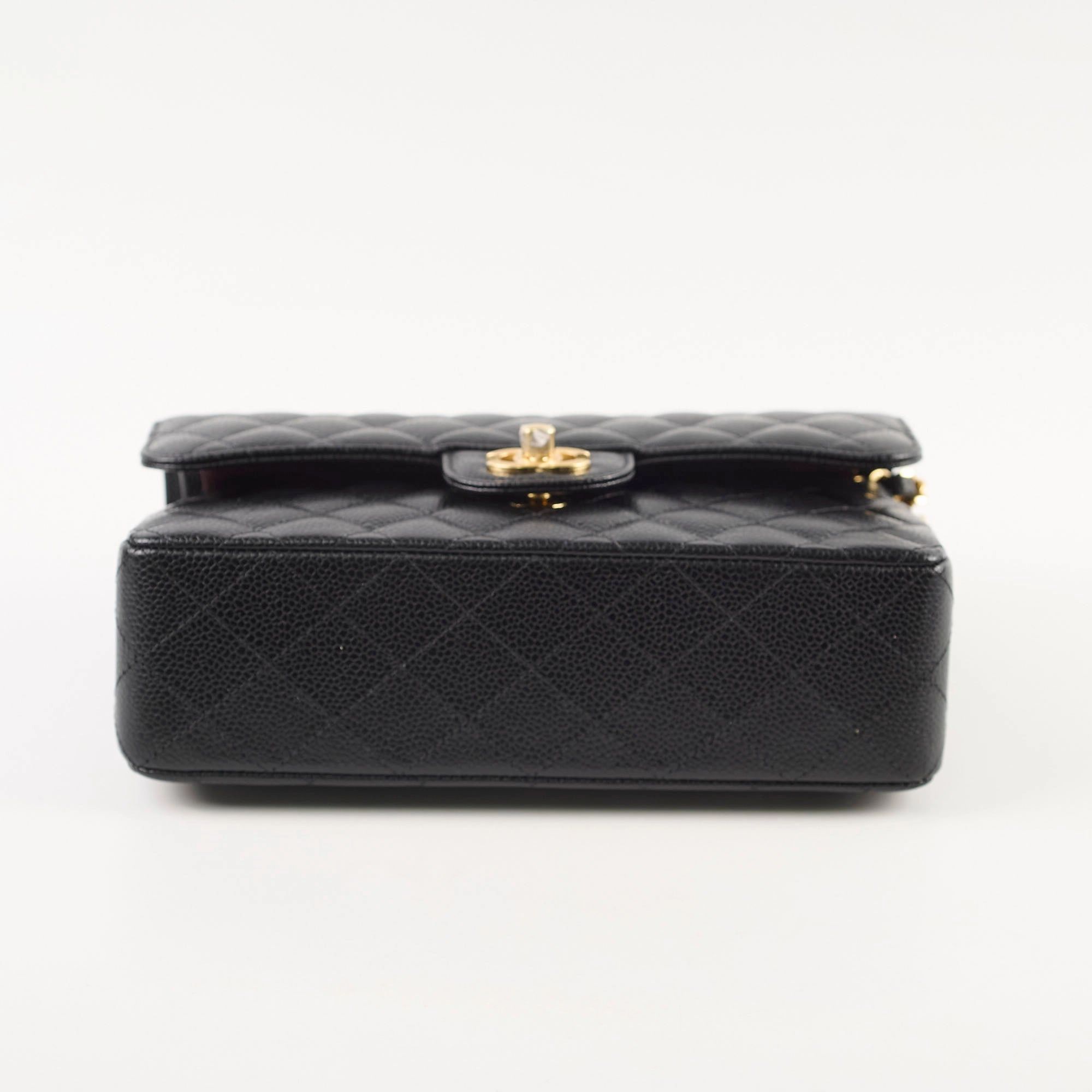 Chanel Caviar Small Classic Flap GHW Microchip