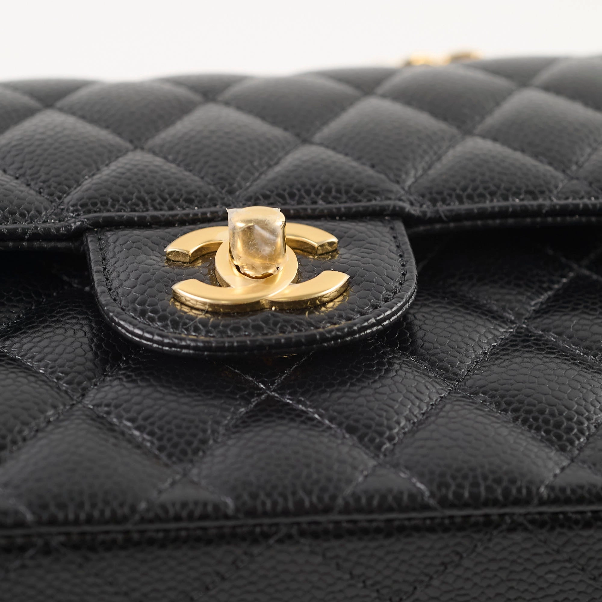 Chanel Caviar Small Classic Flap GHW Microchip
