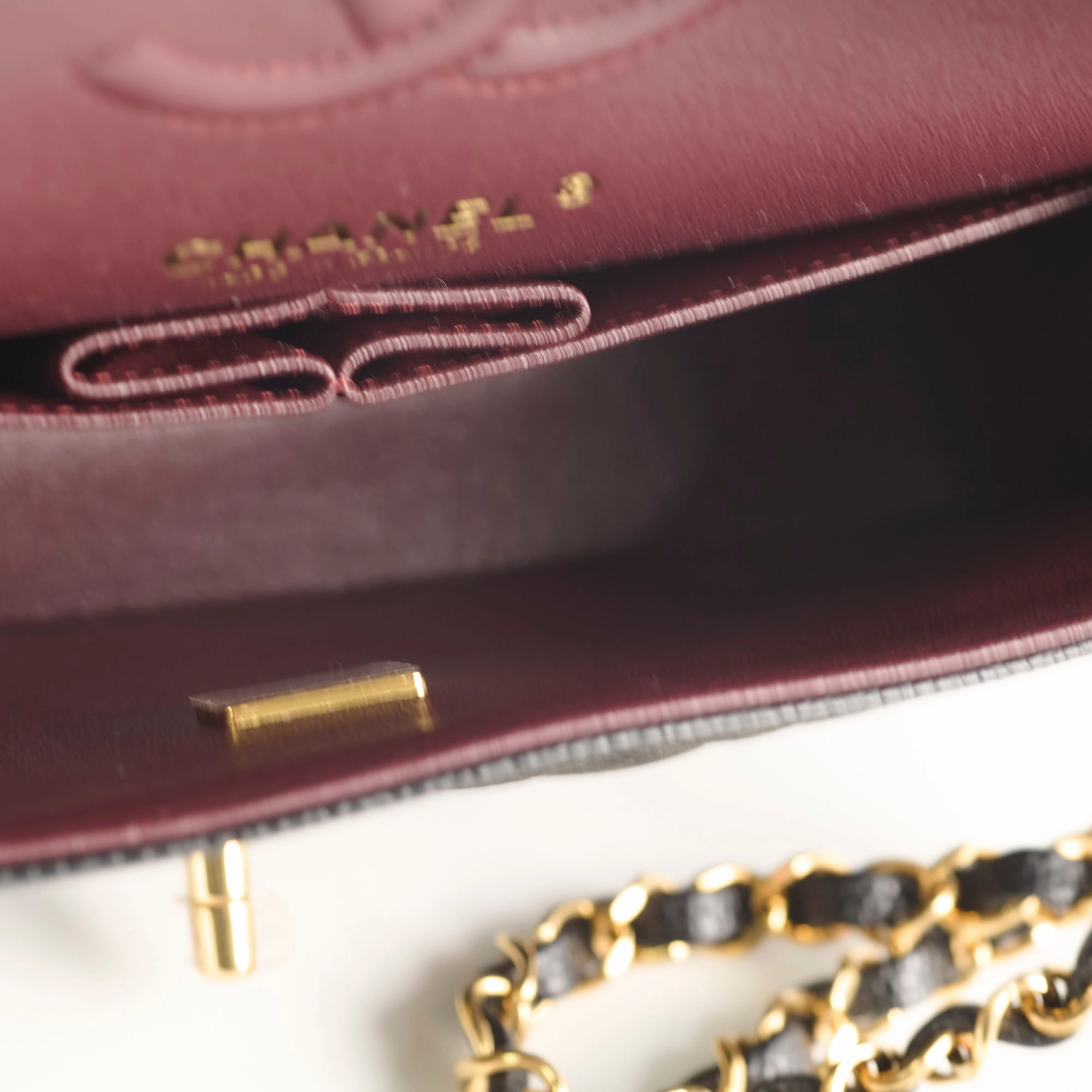Chanel Caviar Small Classic Flap GHW Microchip