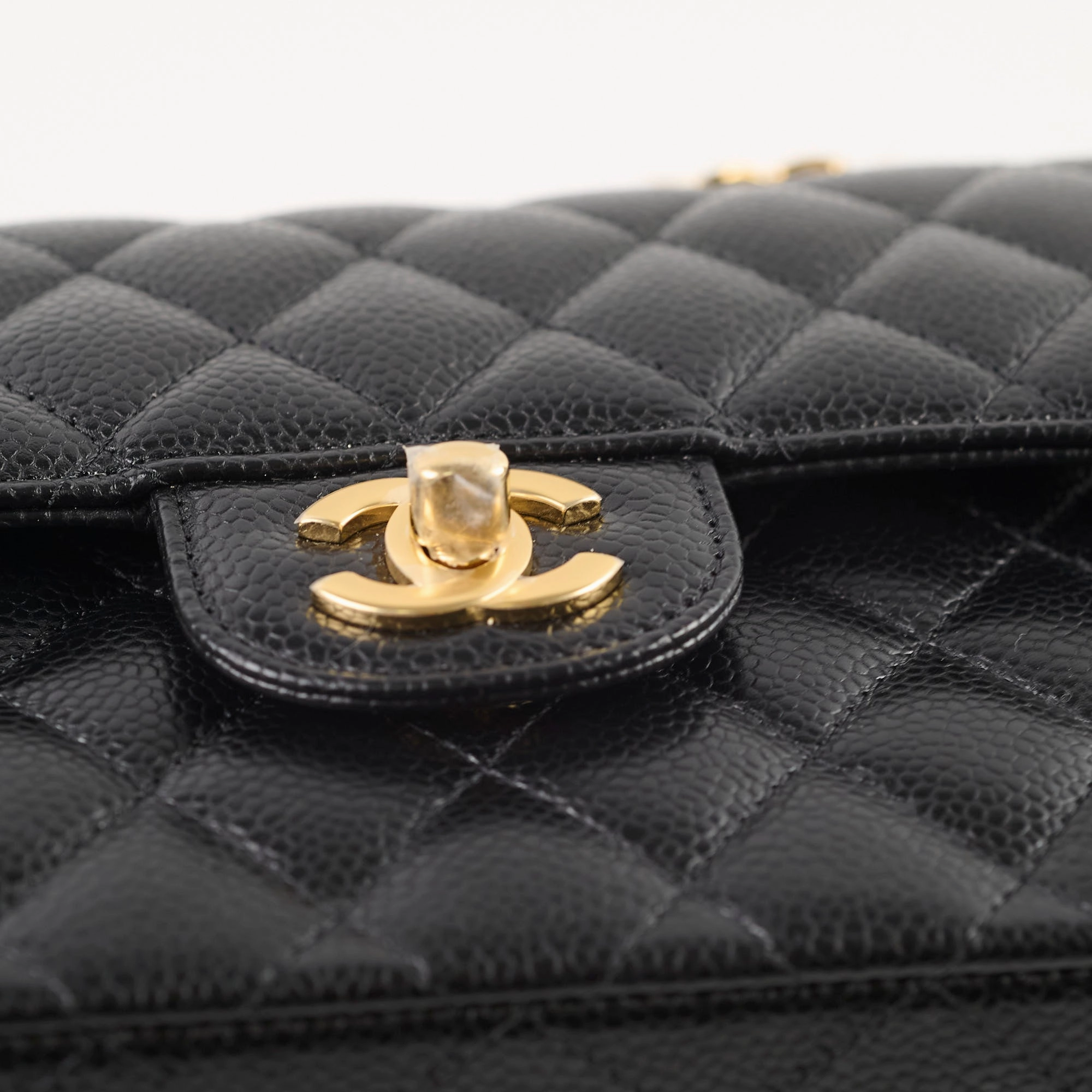 Chanel Caviar Small Classic Flap GHW Microchip