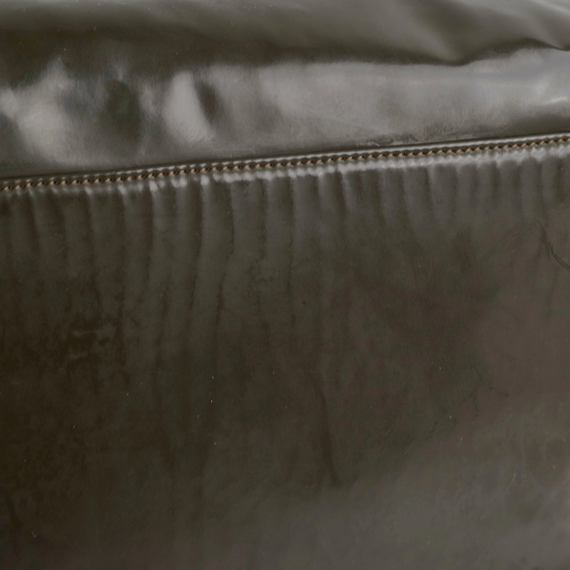 Chanel CC Logo Black Khaki Tote Bag