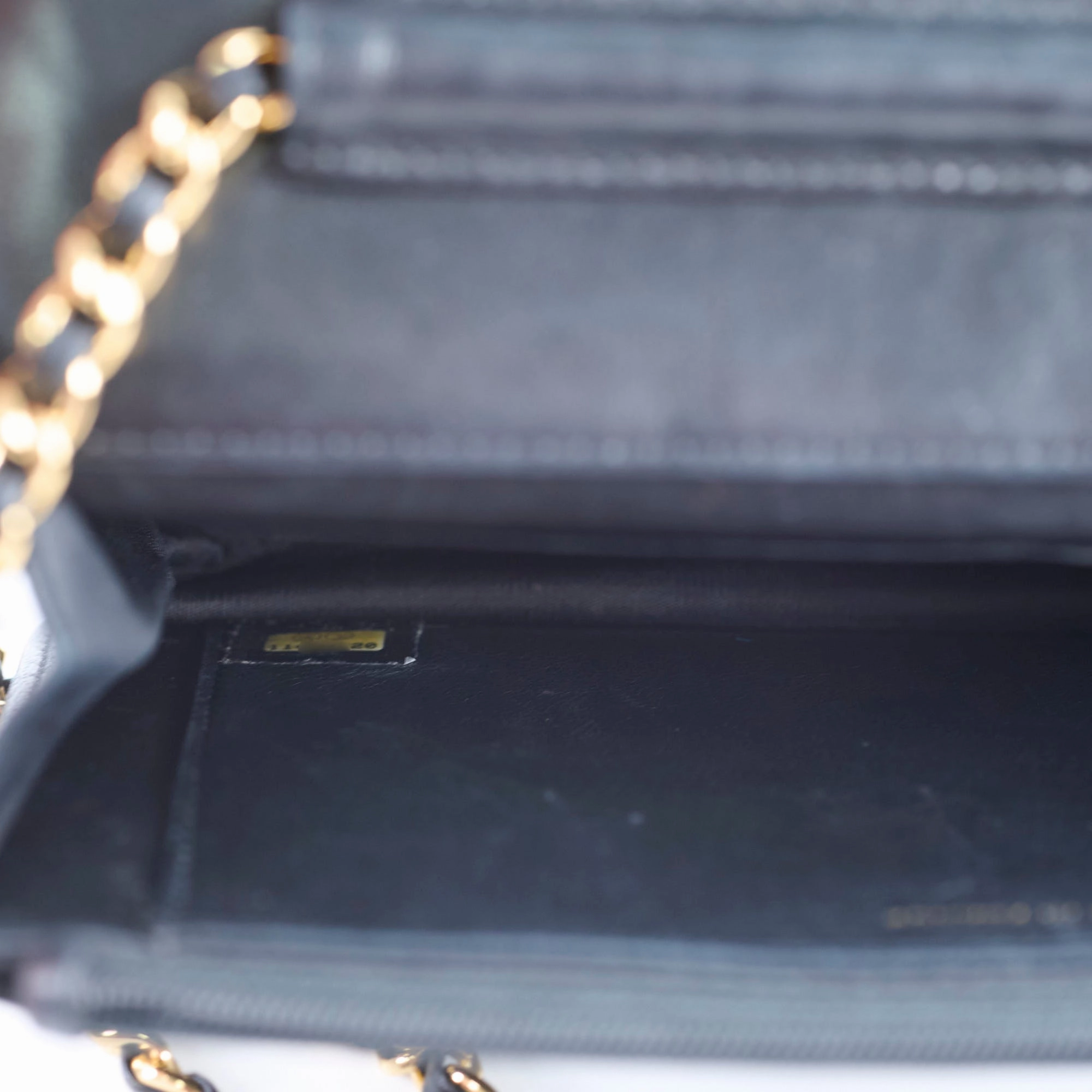 Chanel CC Logo Wallet On Chain WOC Black