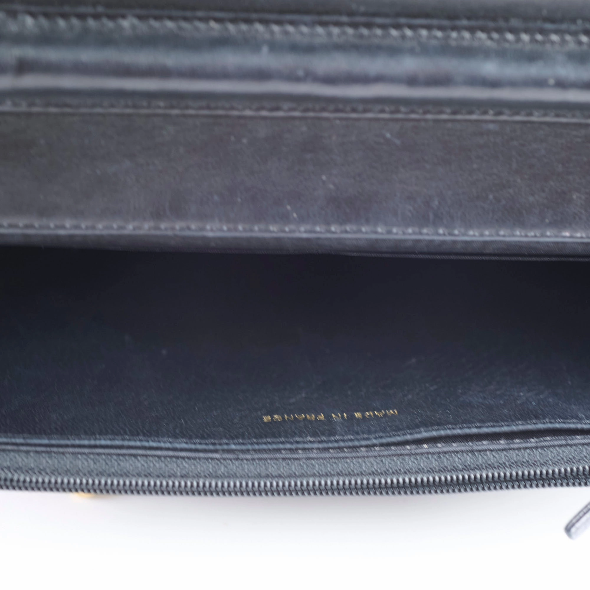 Chanel CC Logo Wallet On Chain WOC Black