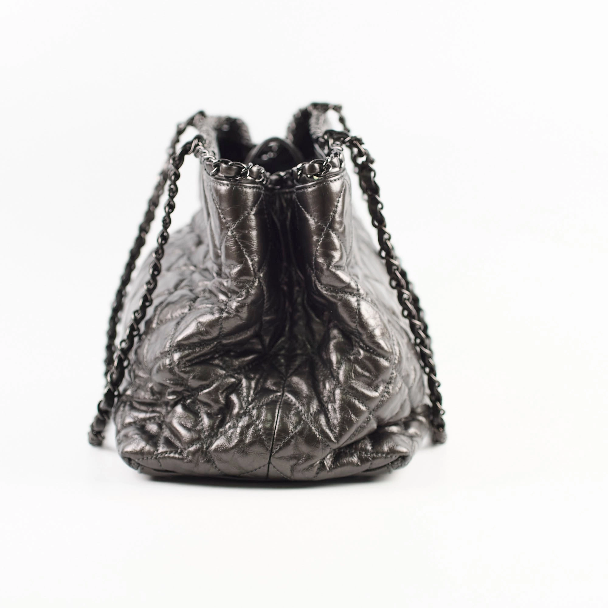 Chanel Chain Me Tote Bag Dark Grey