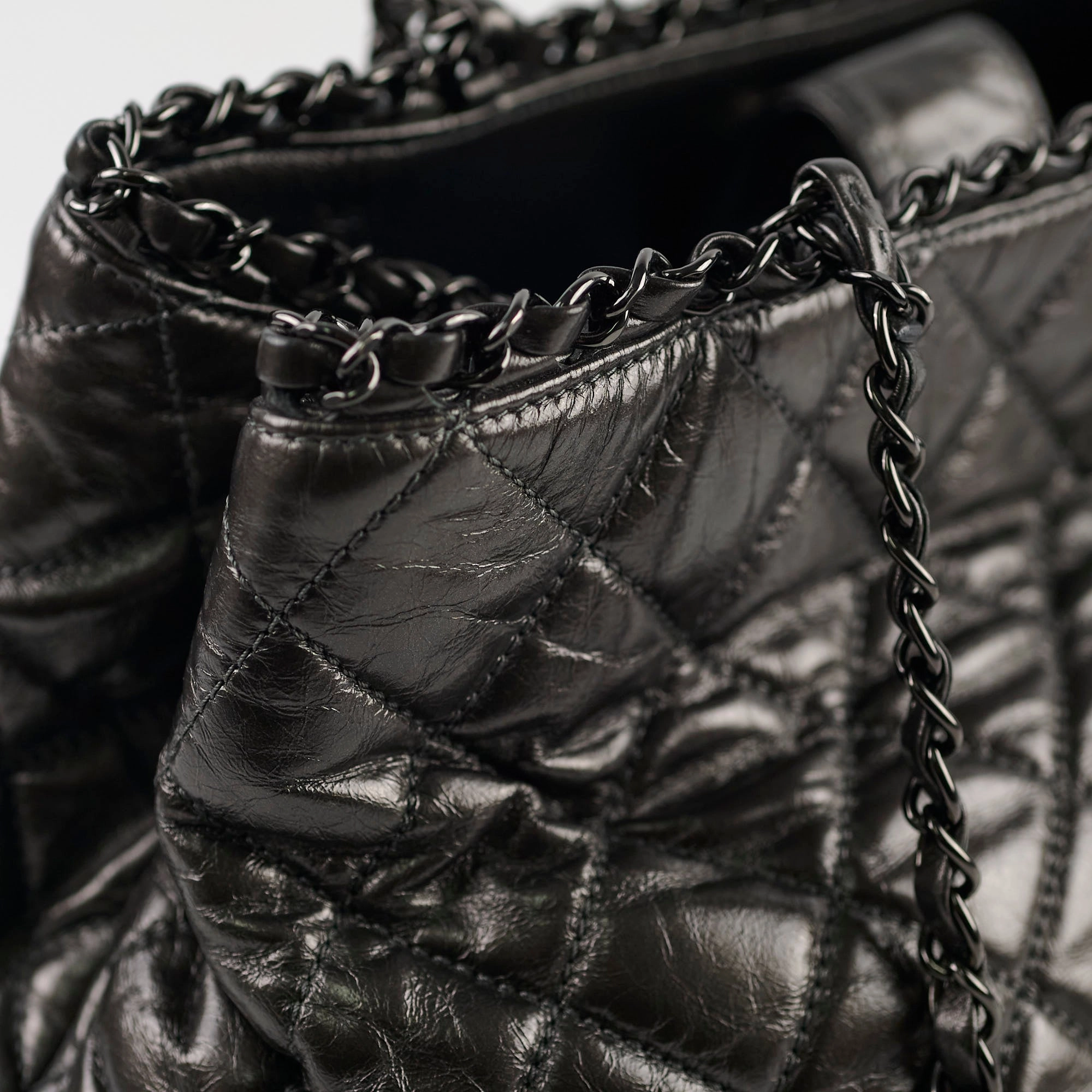 Chanel Chain Me Tote Bag Dark Grey