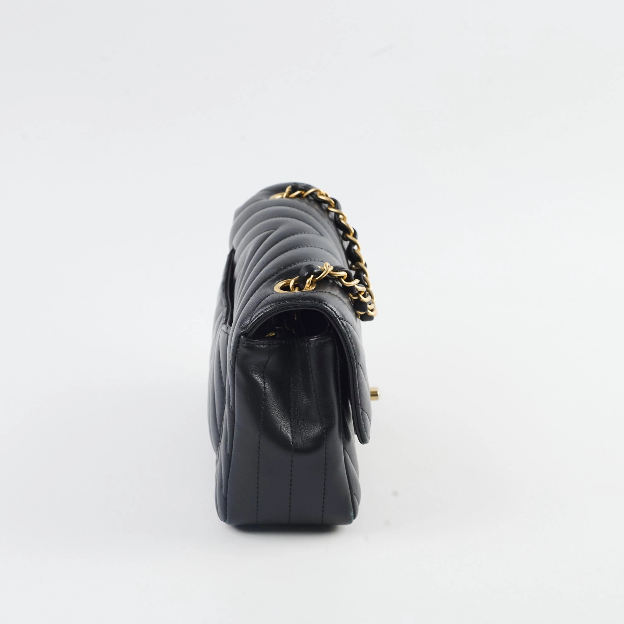 Chanel Chevron Mini Retangular Black