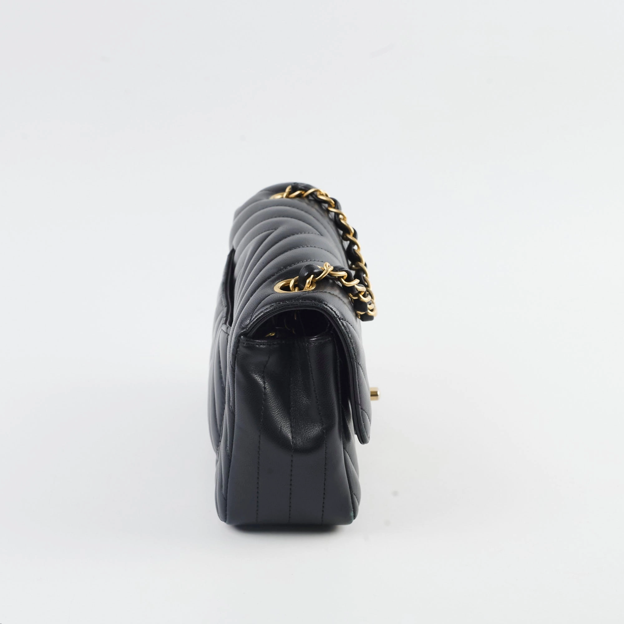 Chanel Chevron Mini Retangular Black