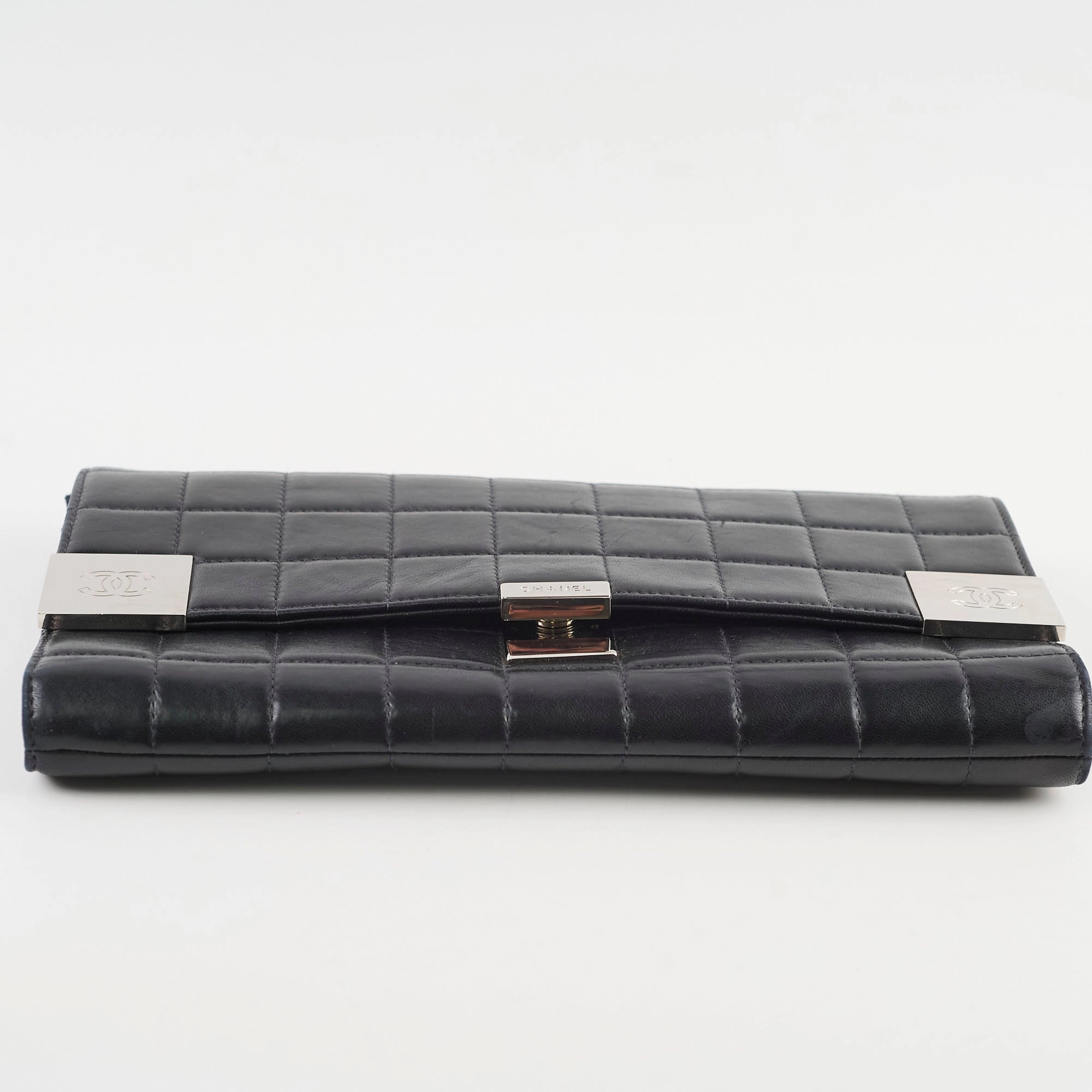 Chanel Chocolate Bar Wallet on Chain WOC Black Lambskin