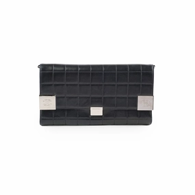 Chanel Chocolate Bar Wallet on Chain WOC Black Lambskin