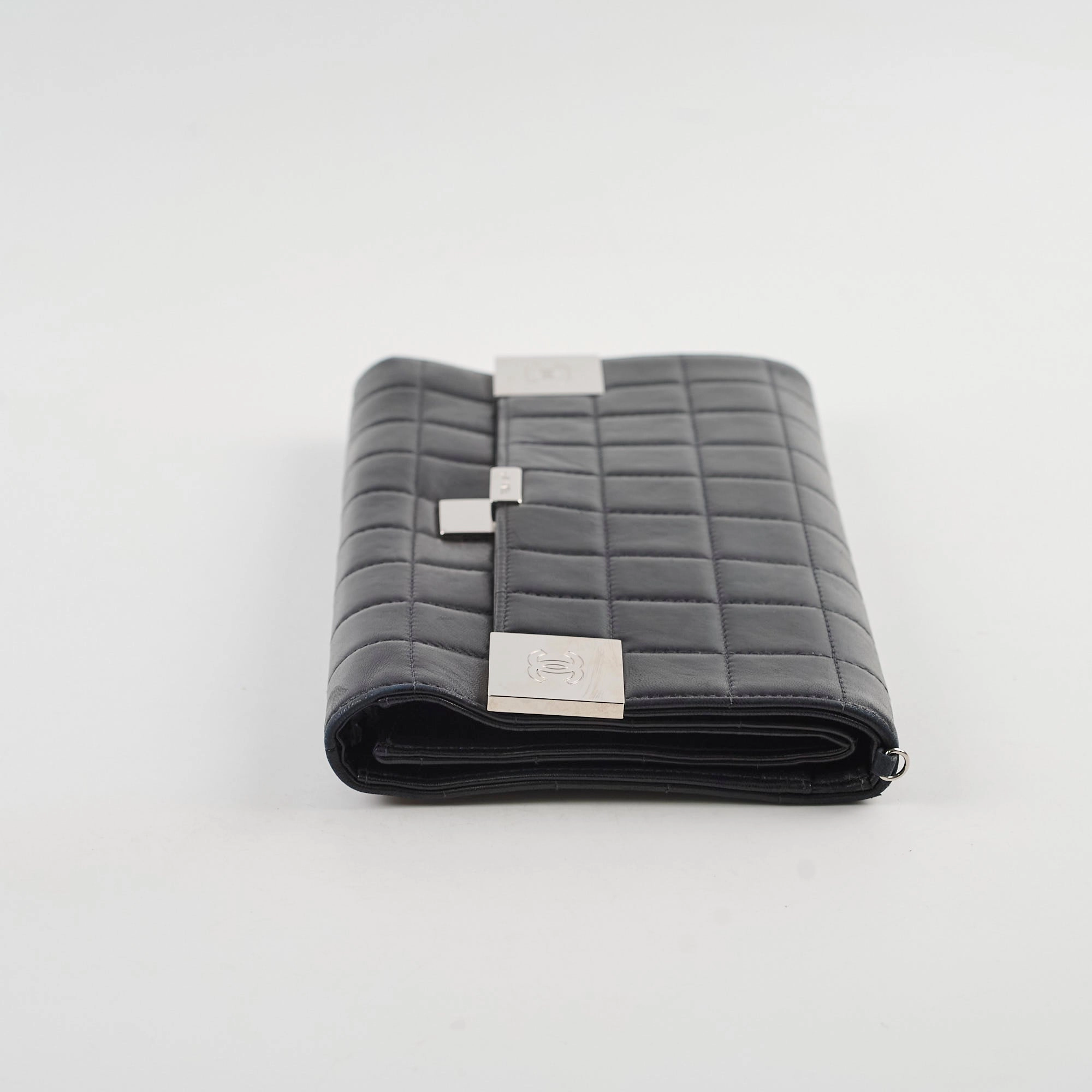 Chanel Chocolate Bar Wallet on Chain WOC Black Lambskin