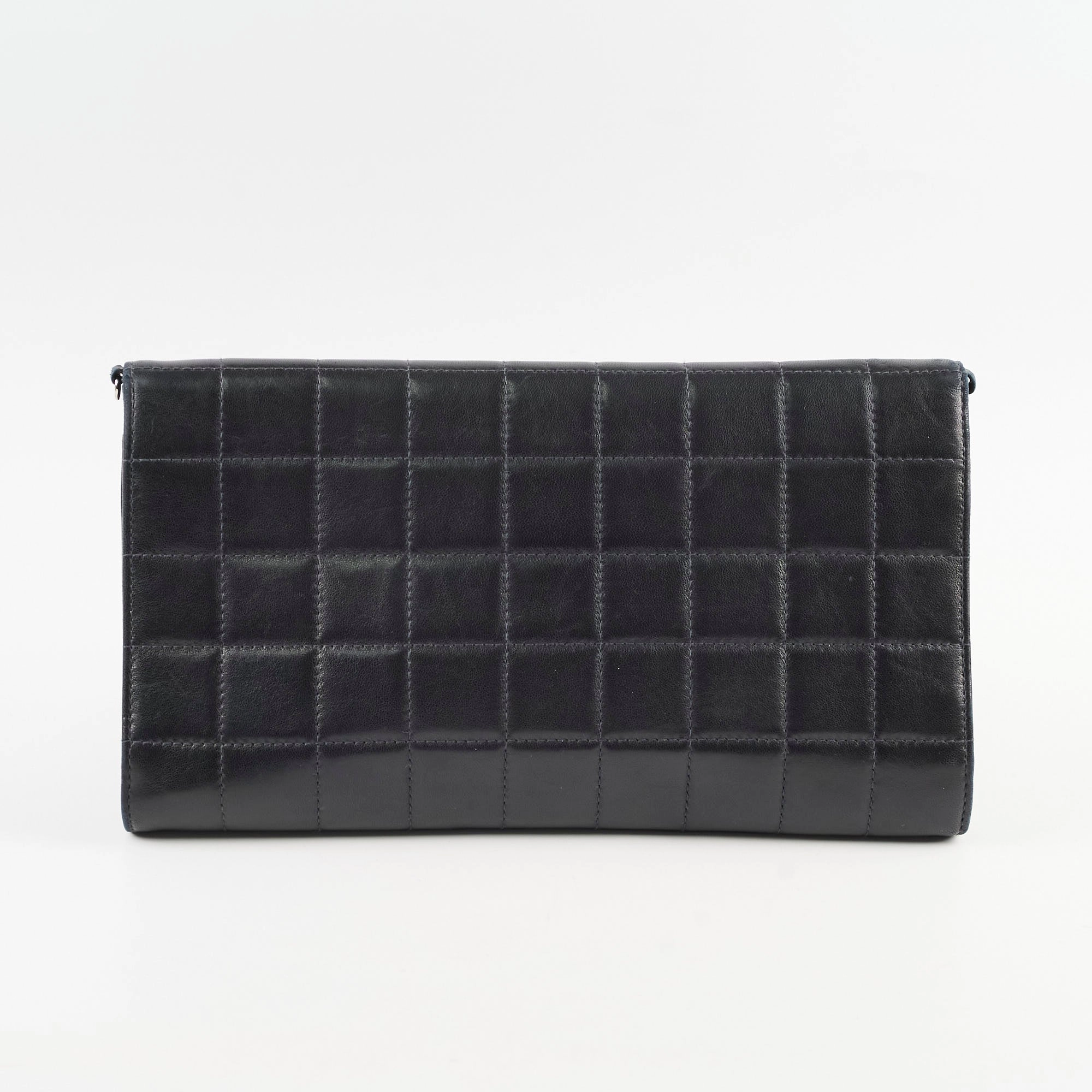 Chanel Chocolate Bar Wallet on Chain WOC Black Lambskin