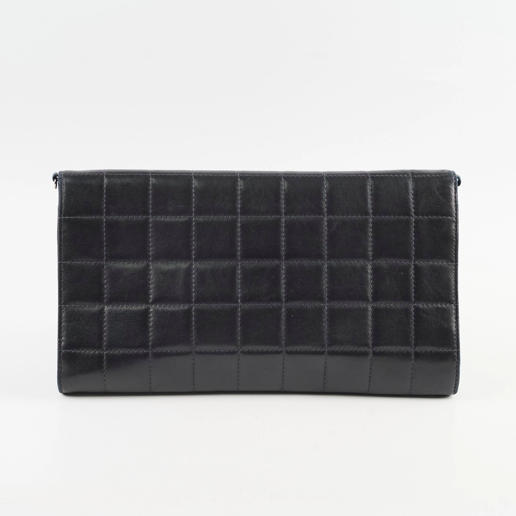Chanel Chocolate Bar Wallet on Chain WOC Black Lambskin