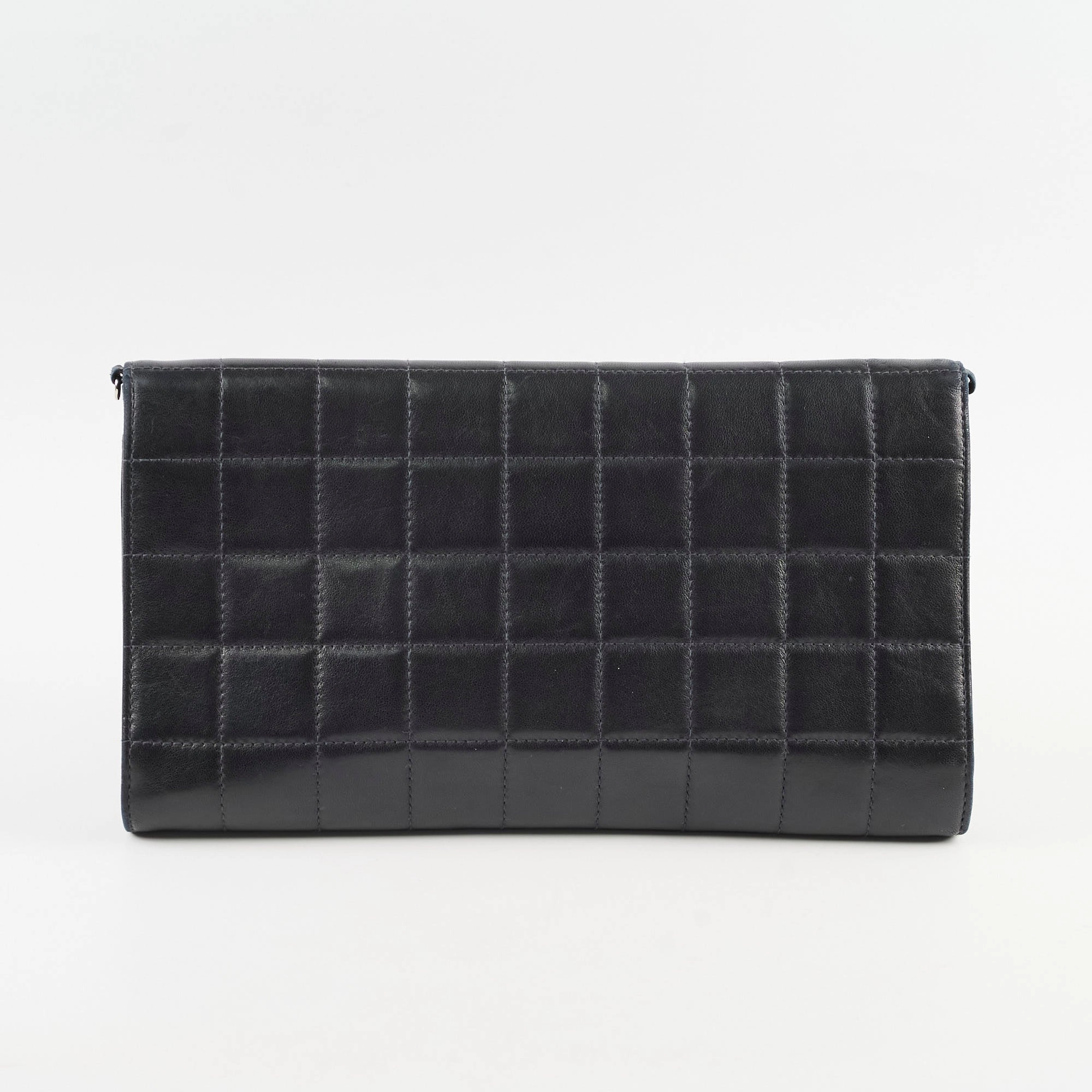 Chanel Chocolate Bar Wallet on Chain WOC Black Lambskin