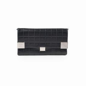 Chanel Chocolate Bar Wallet on Chain WOC Black Lambskin