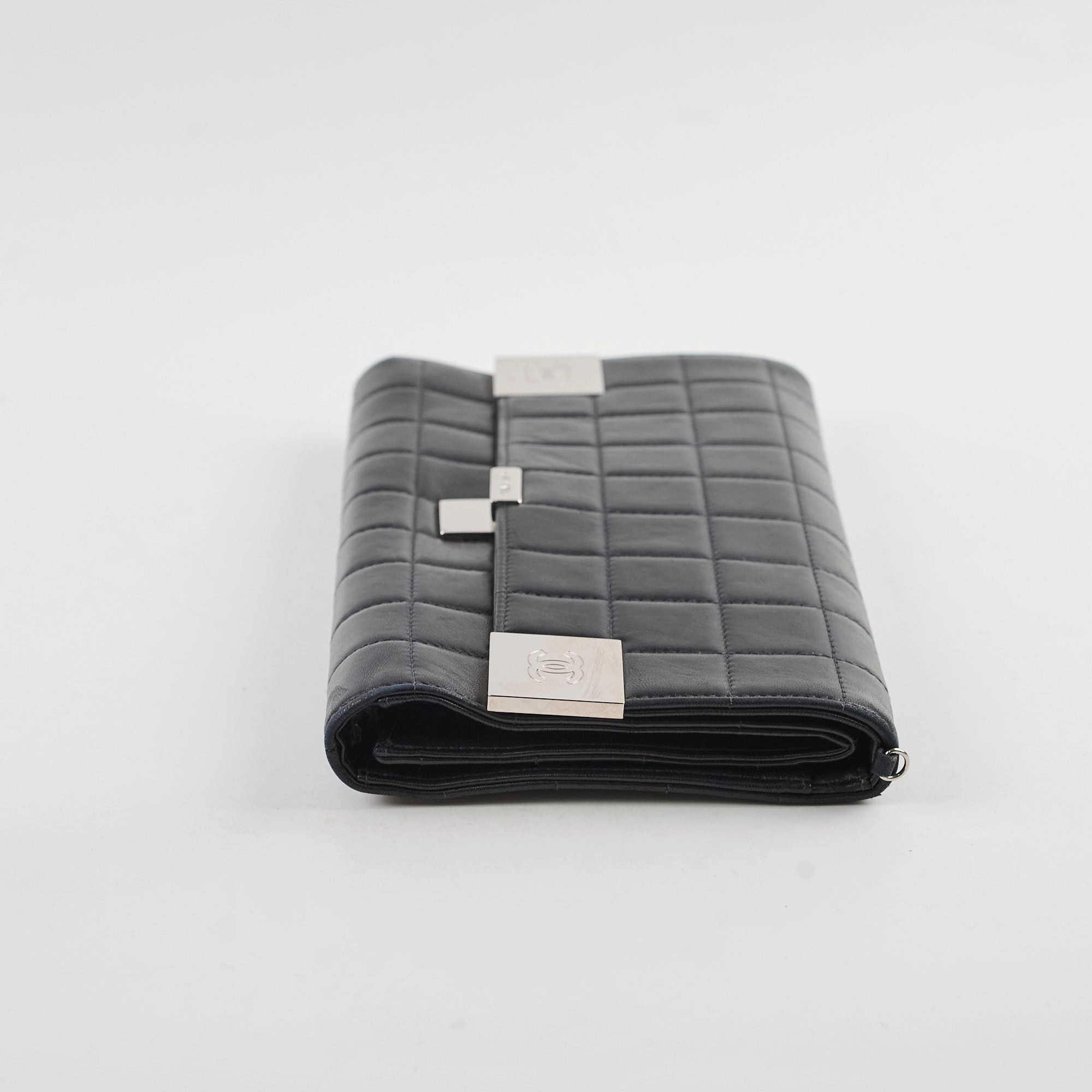 Chanel Chocolate Bar Wallet on Chain WOC Black Lambskin